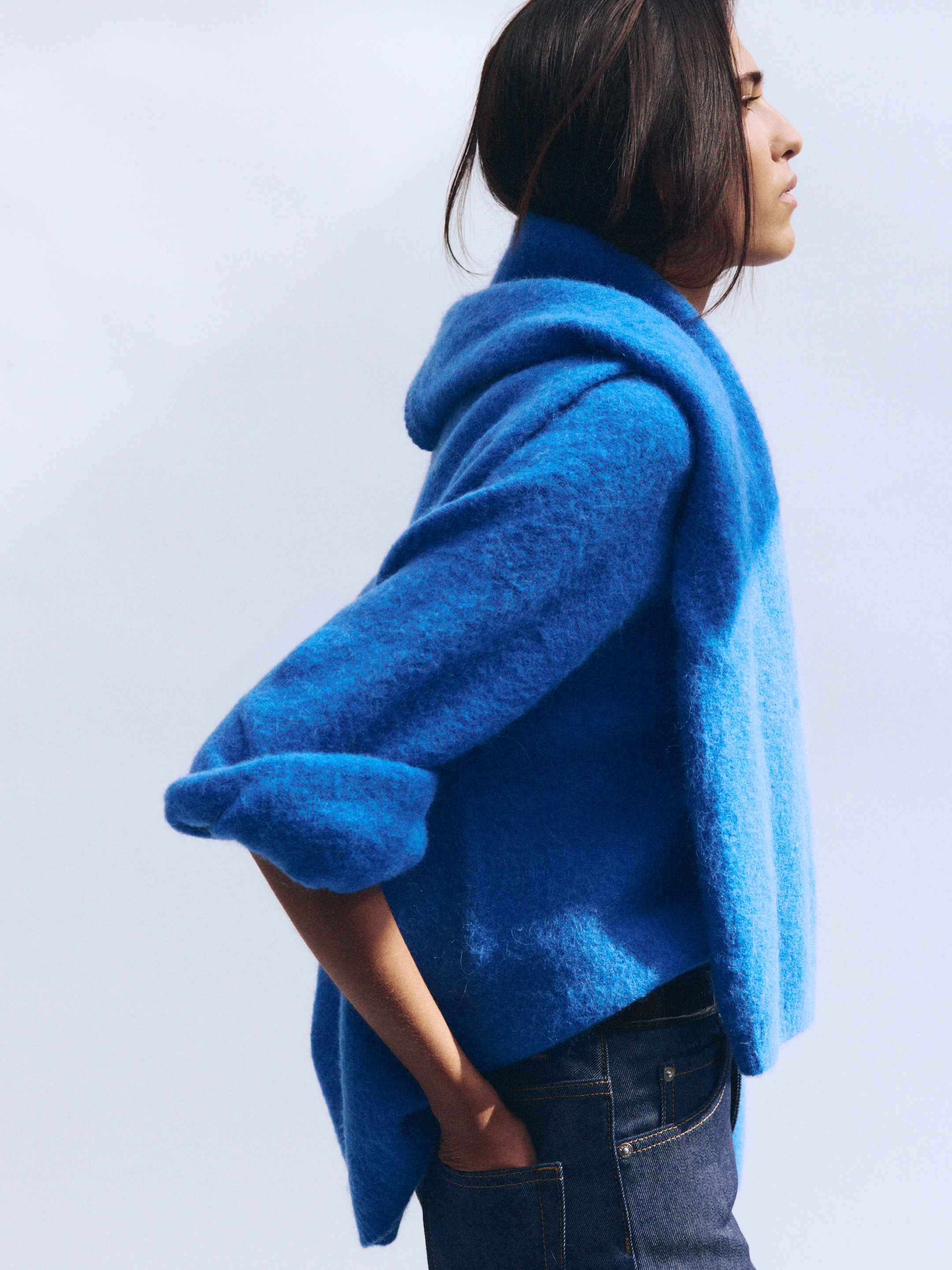 Pullover aus Alpakawolle und Wolle - Blau - Oversize - women - StillMedia/Environmental - 1