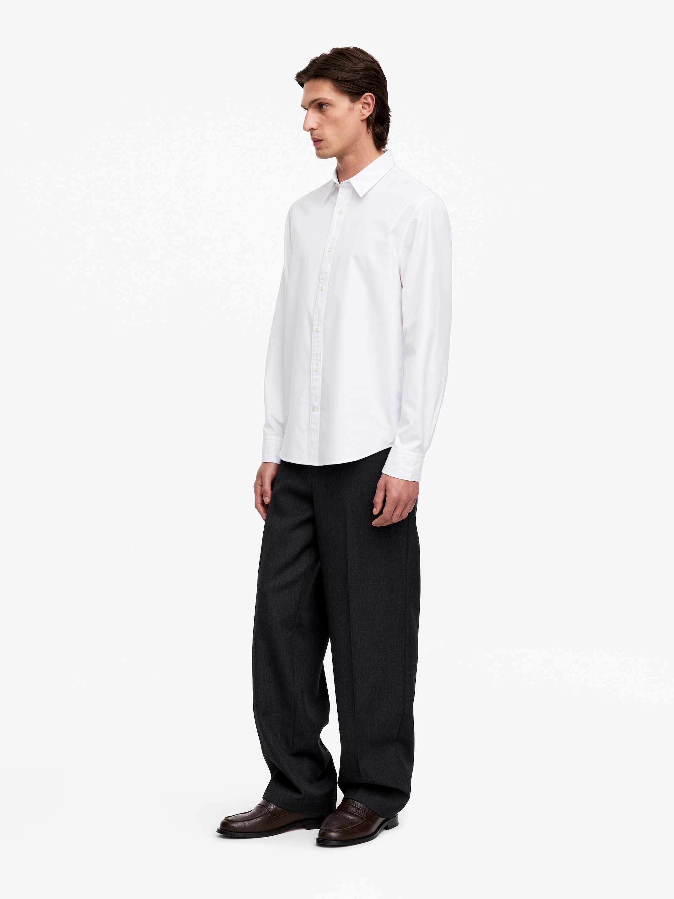 Cotton-Tencel Shirt - White - Regular fit - Men - StillMedia/Lookbook - 5