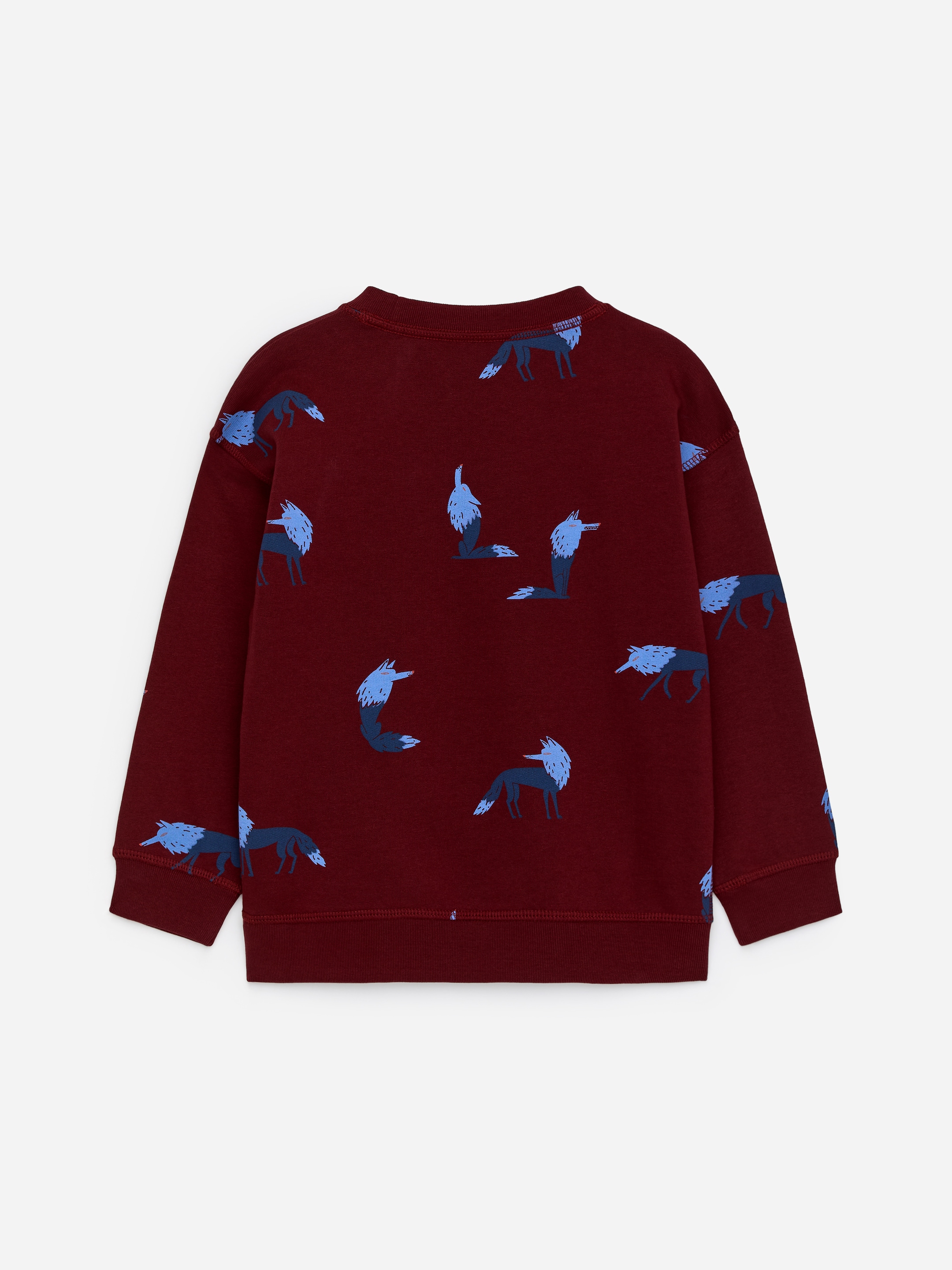 Relaxed Sweatshirt - Burgundy/Wolves - Relaxed fit - children - StillMedia/DescriptiveStillLife - 3