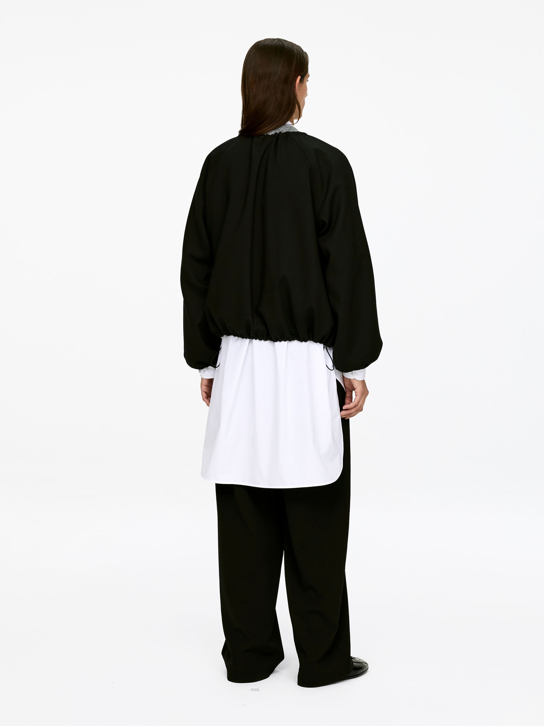 Jacke mit Bubble-Saum - Schwarz - Relaxed Fit - Damen - StillMedia/Lookbook - 6