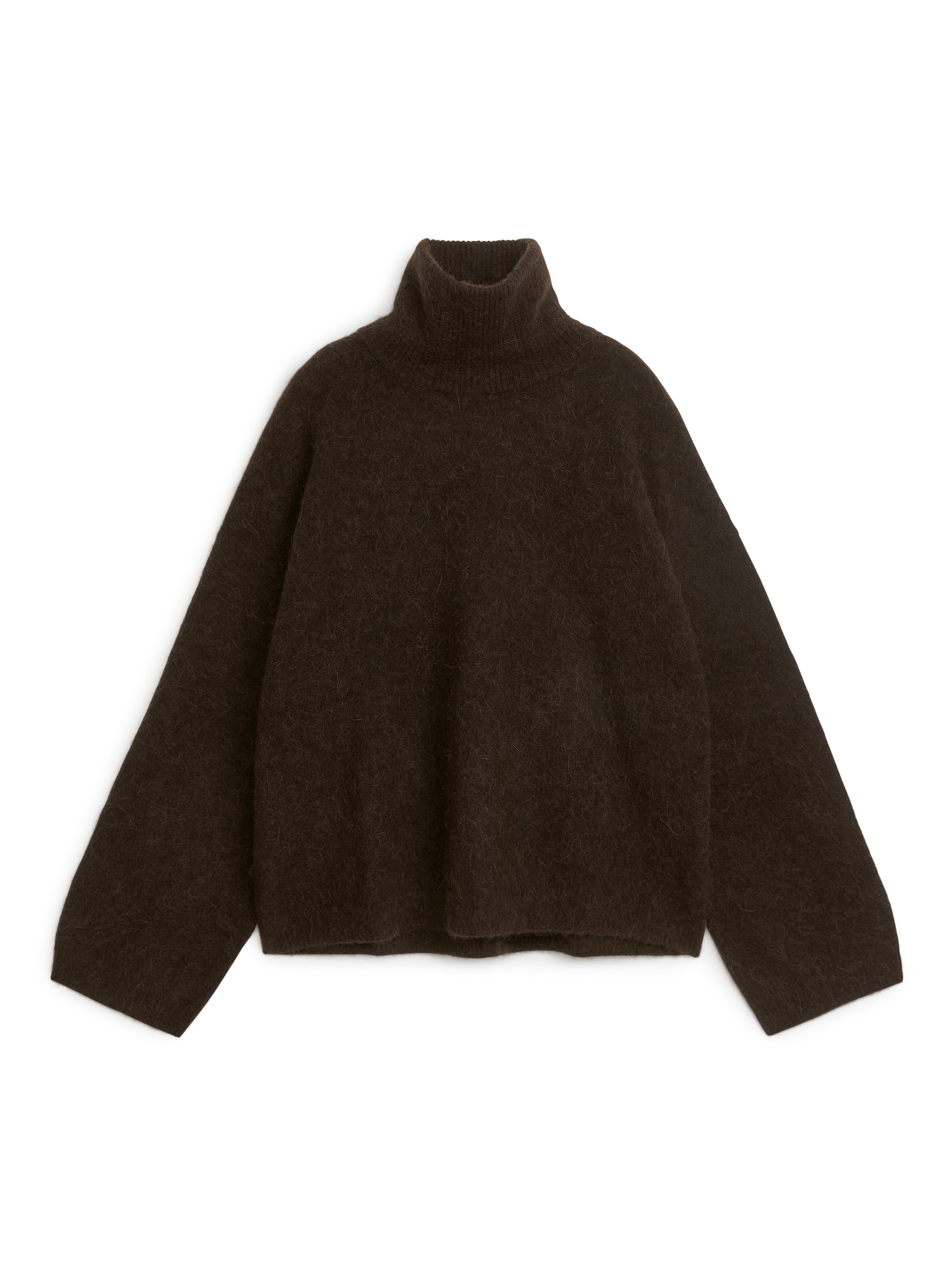 View larger image: Roll-Neck Jumper - Dark Brown - Ladies | H&M GB 1