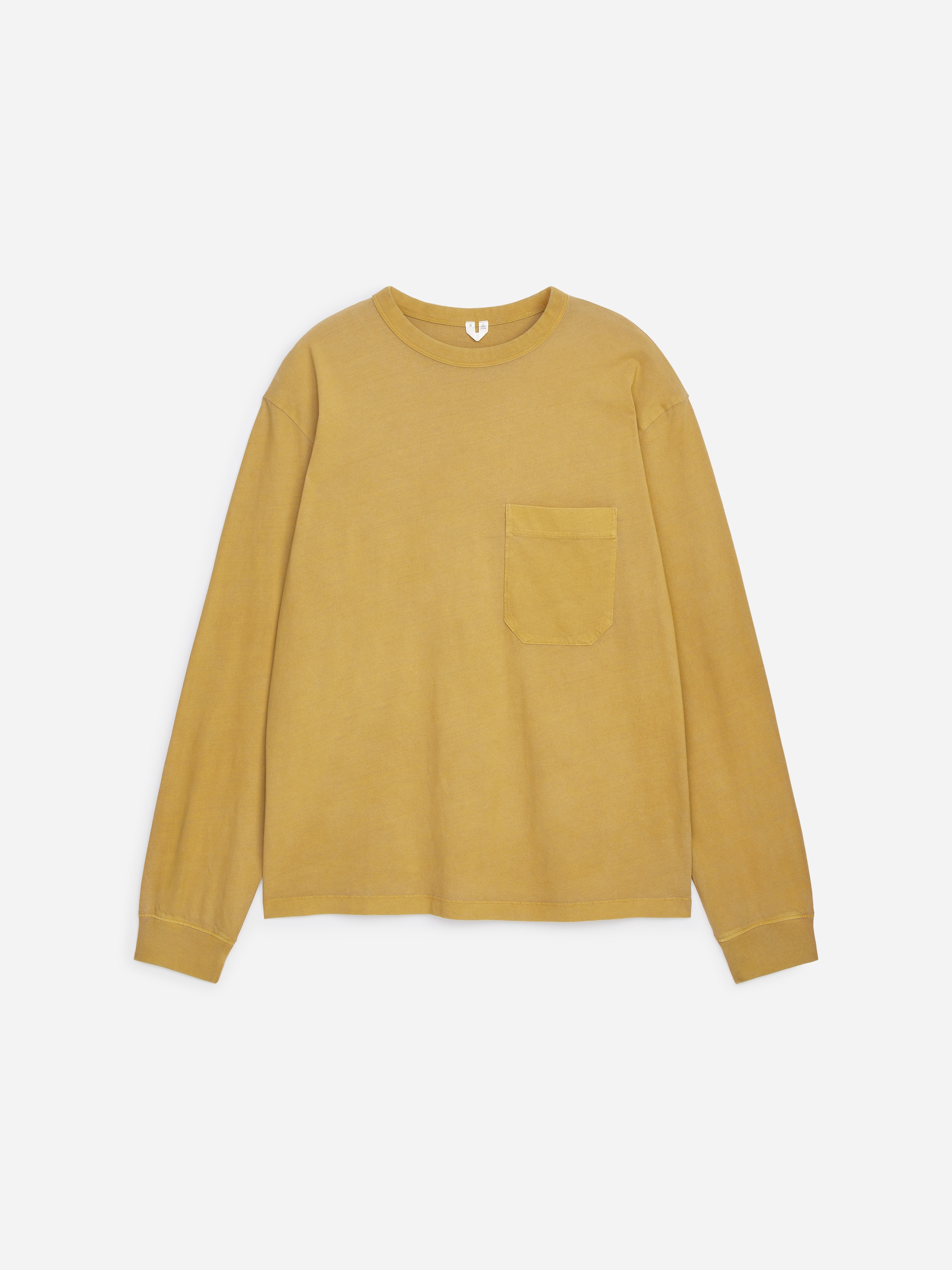 Relaxed Long-Sleeve T-Shirt - Mustard/Grey