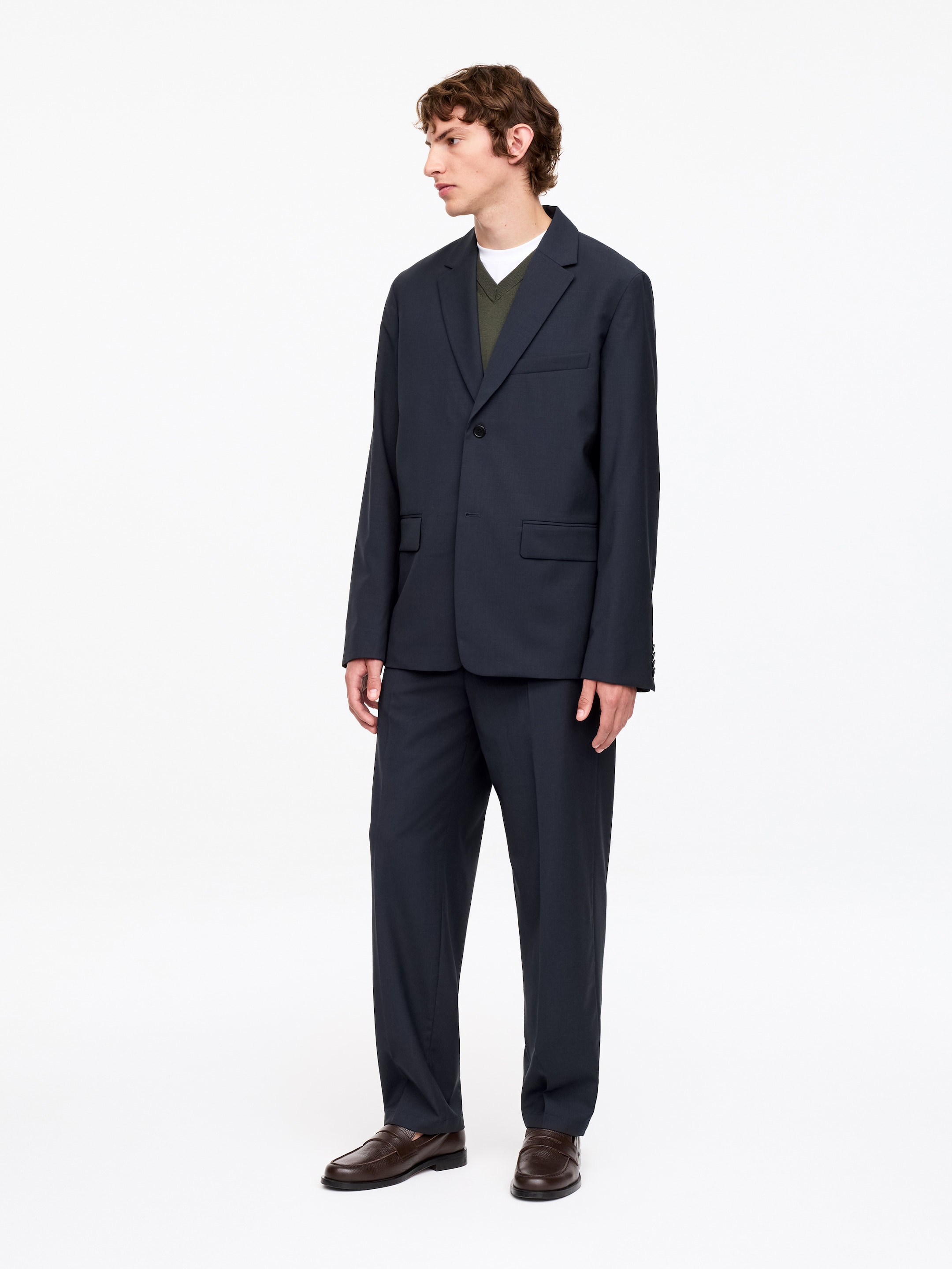 Lightweight Wool Blazer - Dark Blue - Regular fit - Men - StillMedia/Lookbook - 2