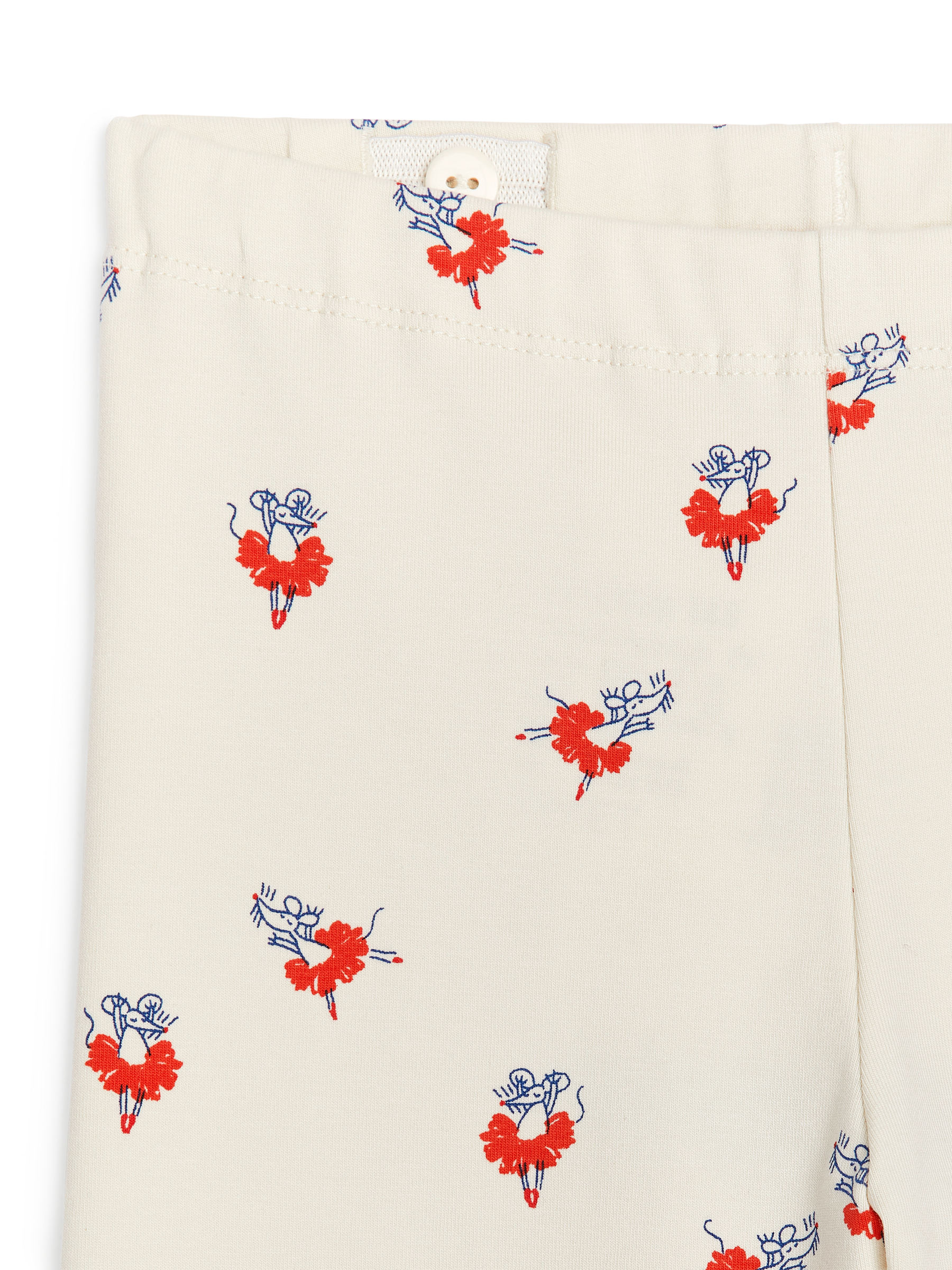 Jersey Leggings - Off White/Ballerinas - Slim fit - Children - StillMedia/DescriptiveDetail - 2
