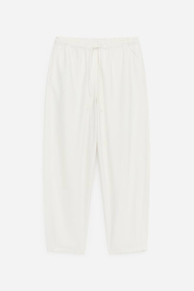 Pantalon en denim à enfiler - Blanc cassé/Bleu délavé - 1