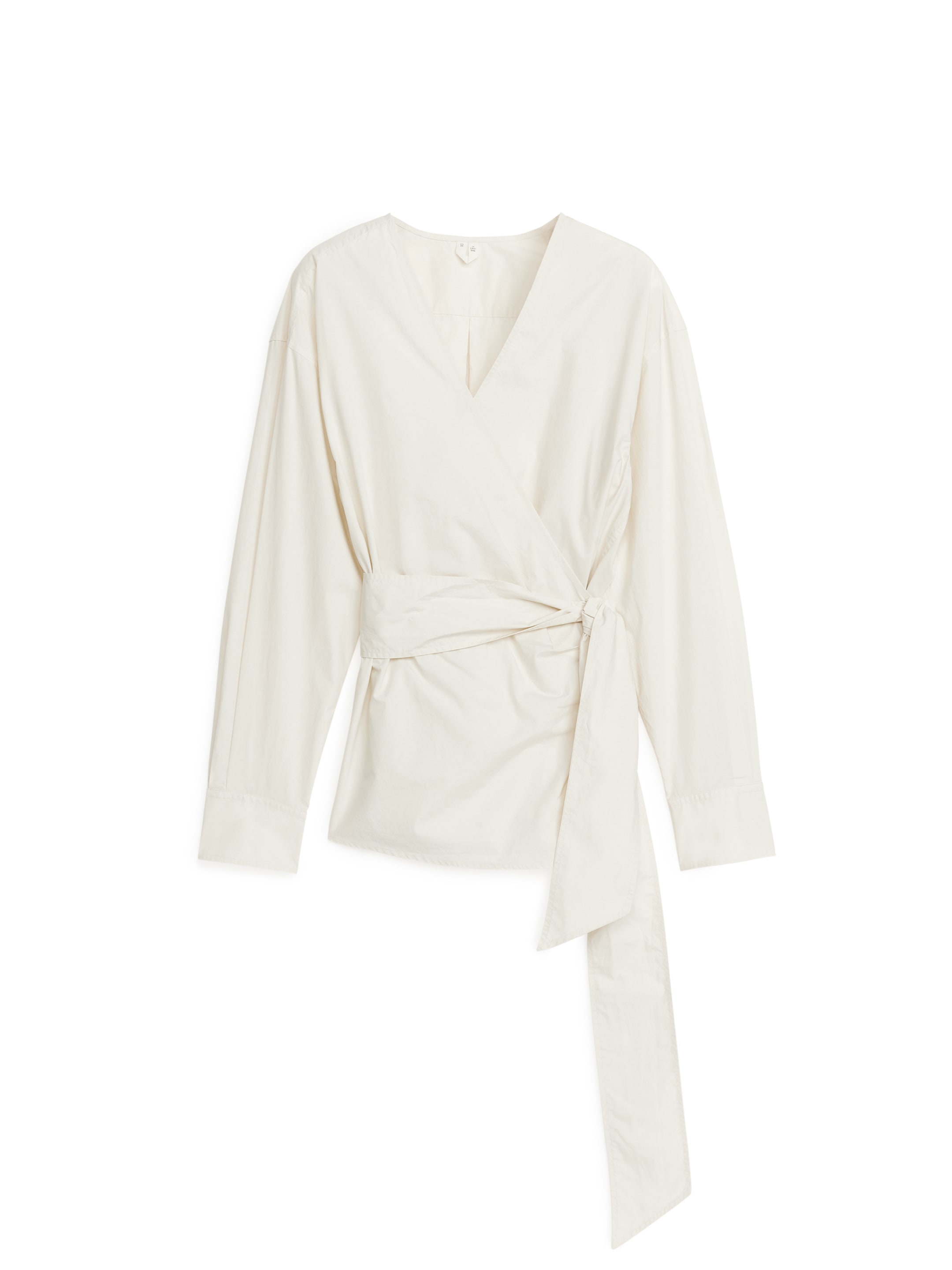 Omlottblus i bomull - Vit - Regular fit - Women - StillMedia/DescriptiveStillLife - 1