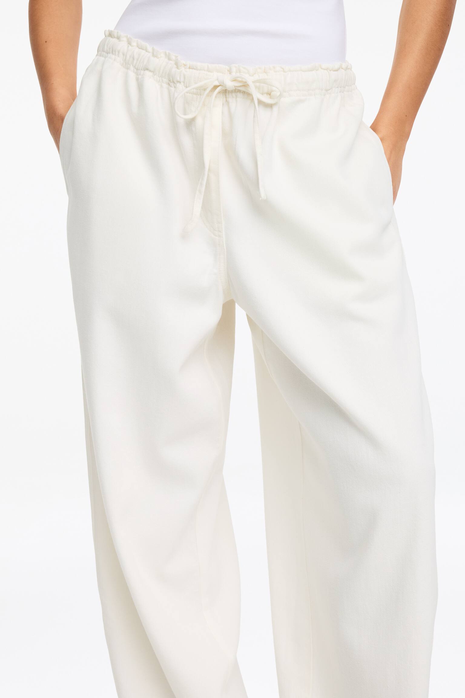 Dra-på-jeans - Off-white/Tvättad blå - 4