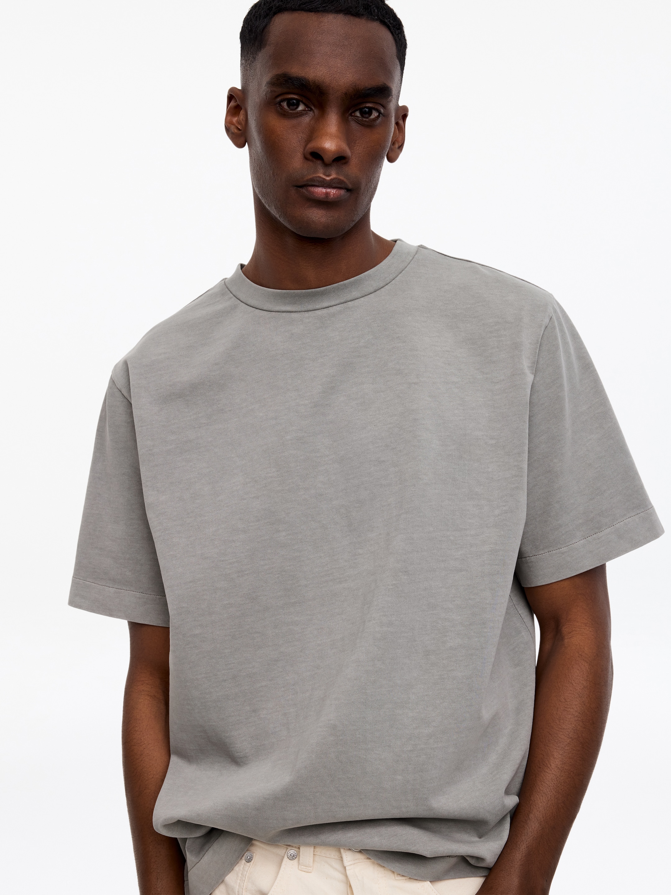 Garment dyed t-shirt - Grå - Relaxed fit - Men - StillMedia/Lookbook - 3