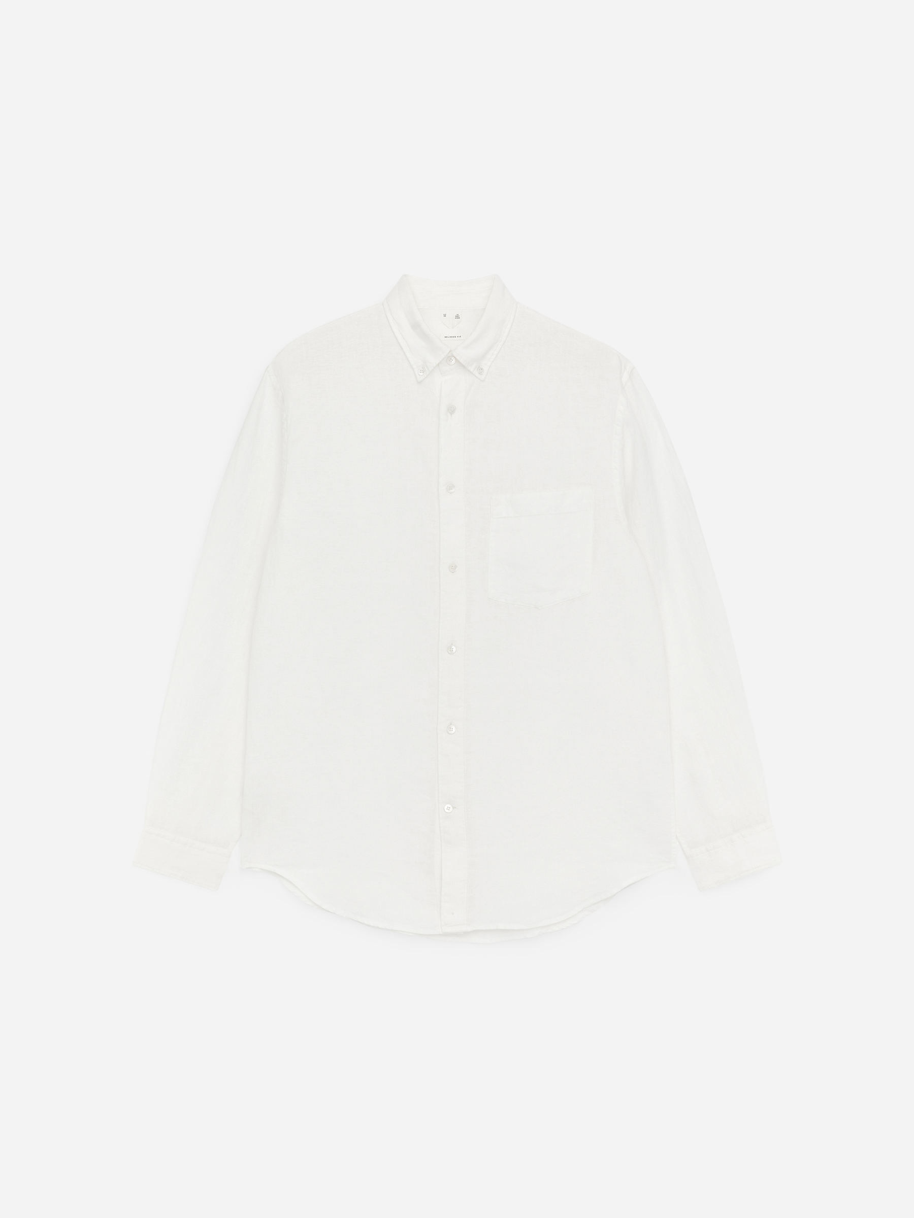 Relaxed Linen Shirt - Off White - Relaxed fit - Men - StillMedia/DescriptiveStillLife - 1