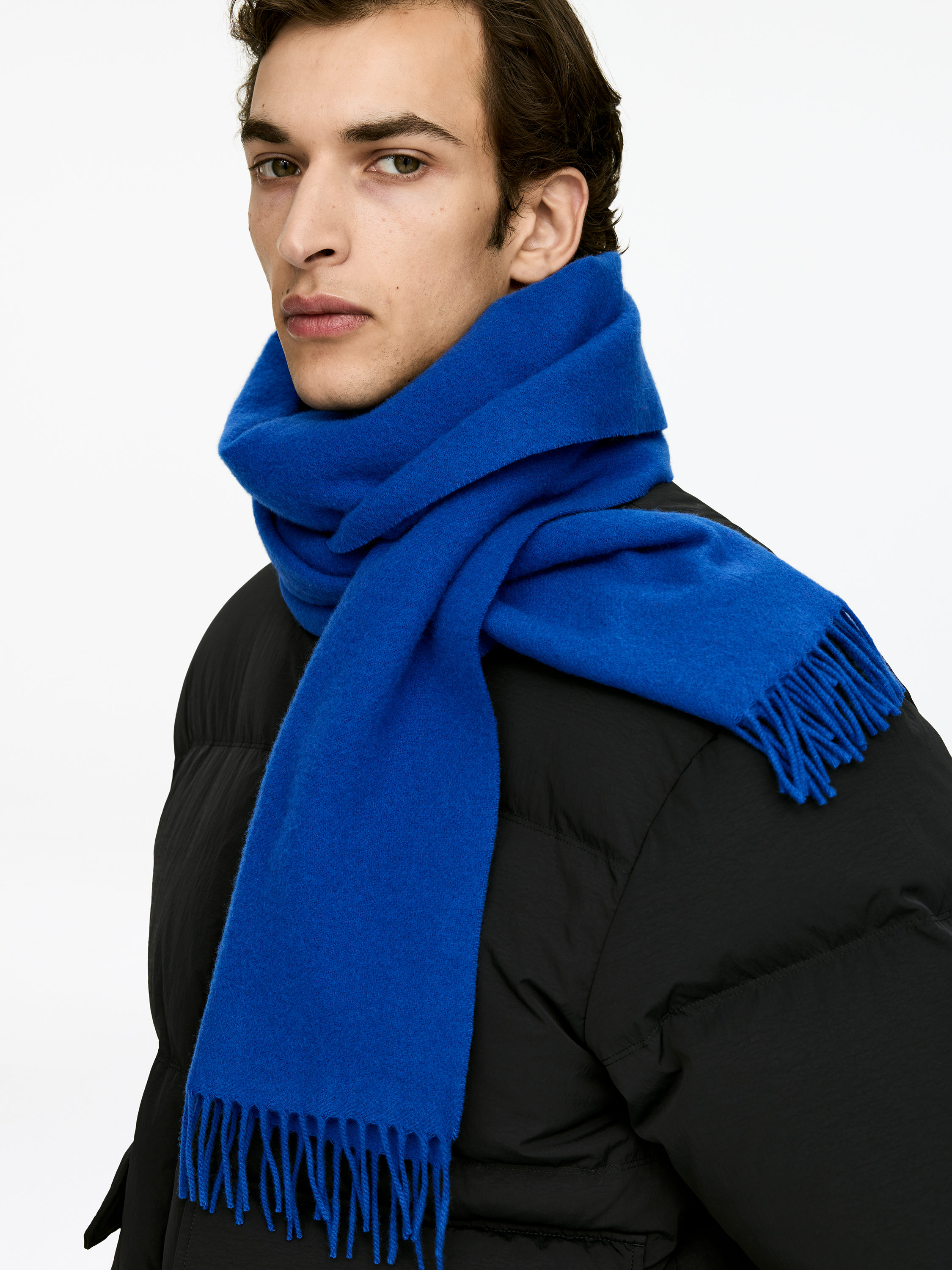 Écharpe en laine-#496496-16928