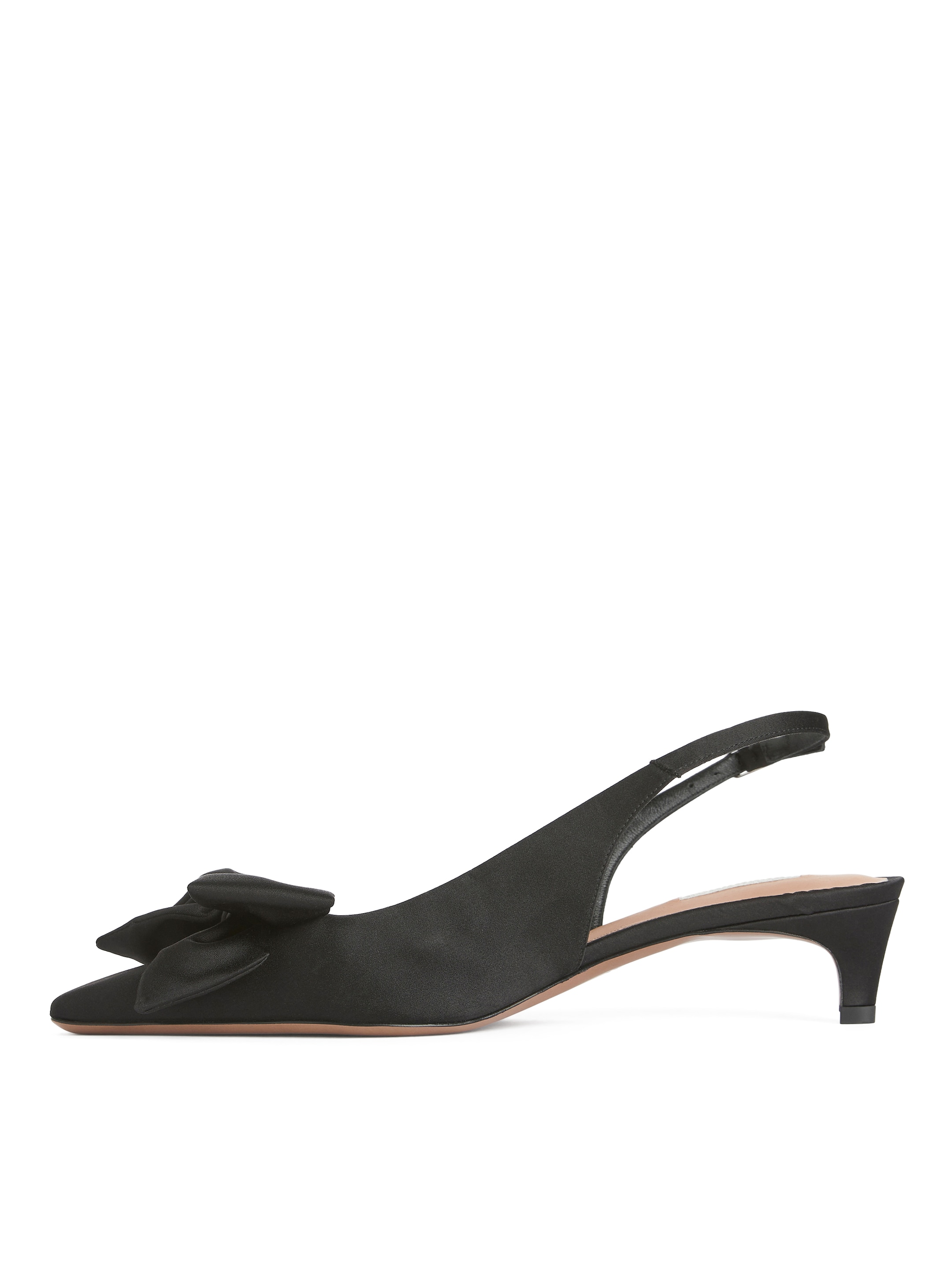 Grotere afbeelding bekijken: Zachte pumps met strik en slingback - Zwart - DAMES | H&M NL 3