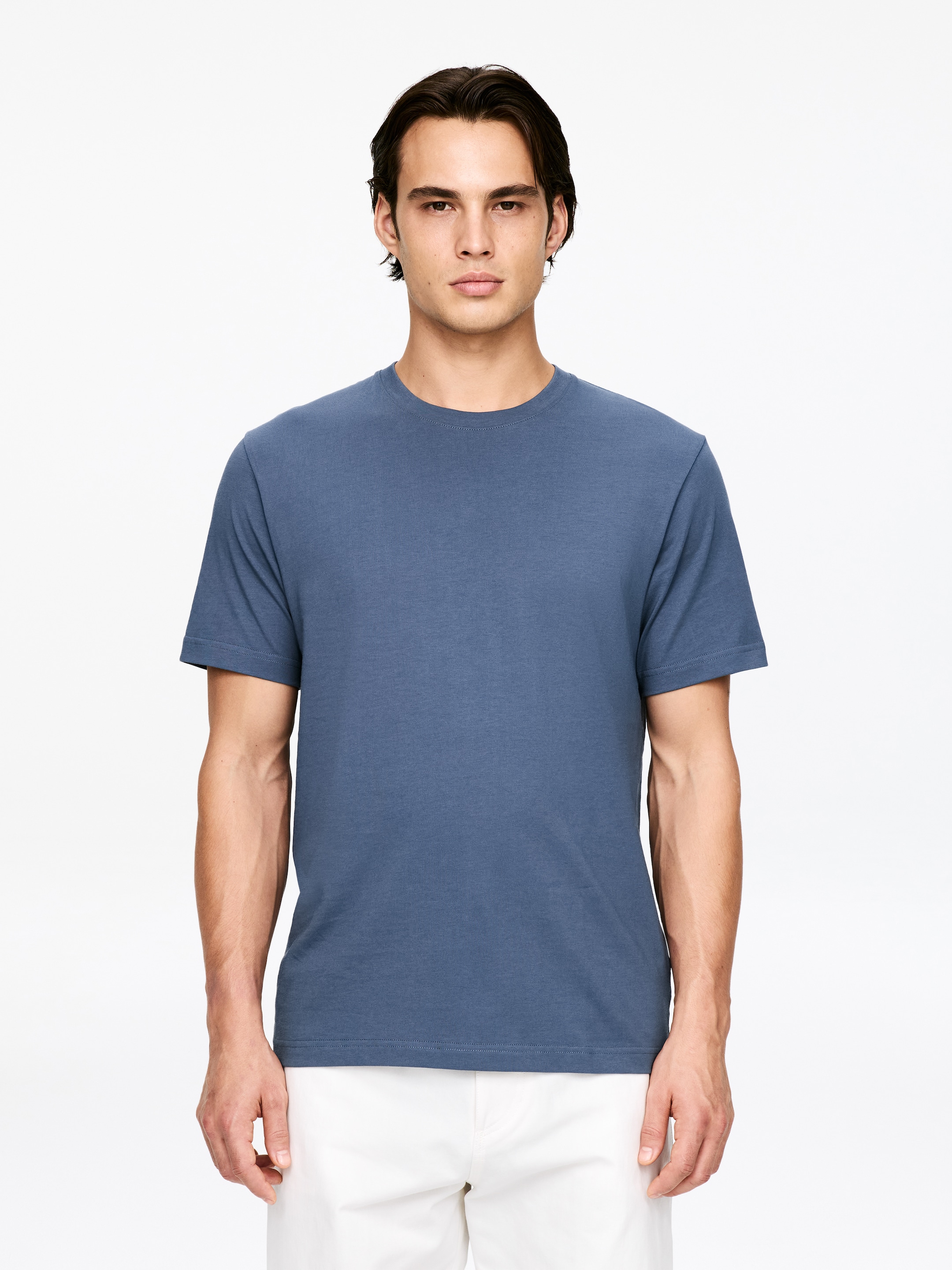 Visualizza immagine più grande: T-shirt con vestibilità regolare da 170 GSM - Blu polvere - UOMO | H&M IT 1