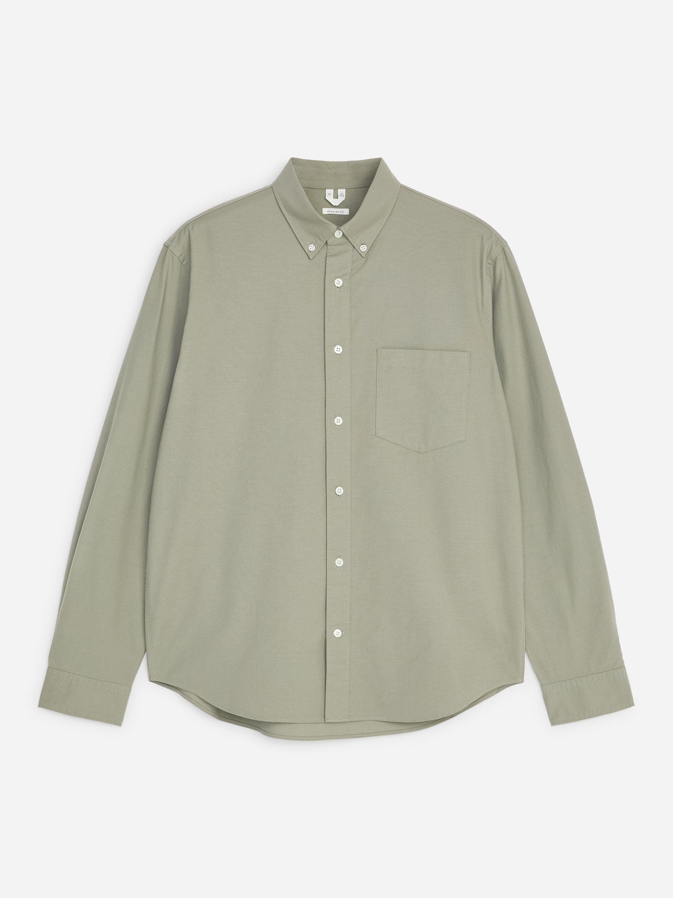 Regular Oxford Shirt - Dusty Green - Regular fit - men - StillMedia/DescriptiveStillLife - 1