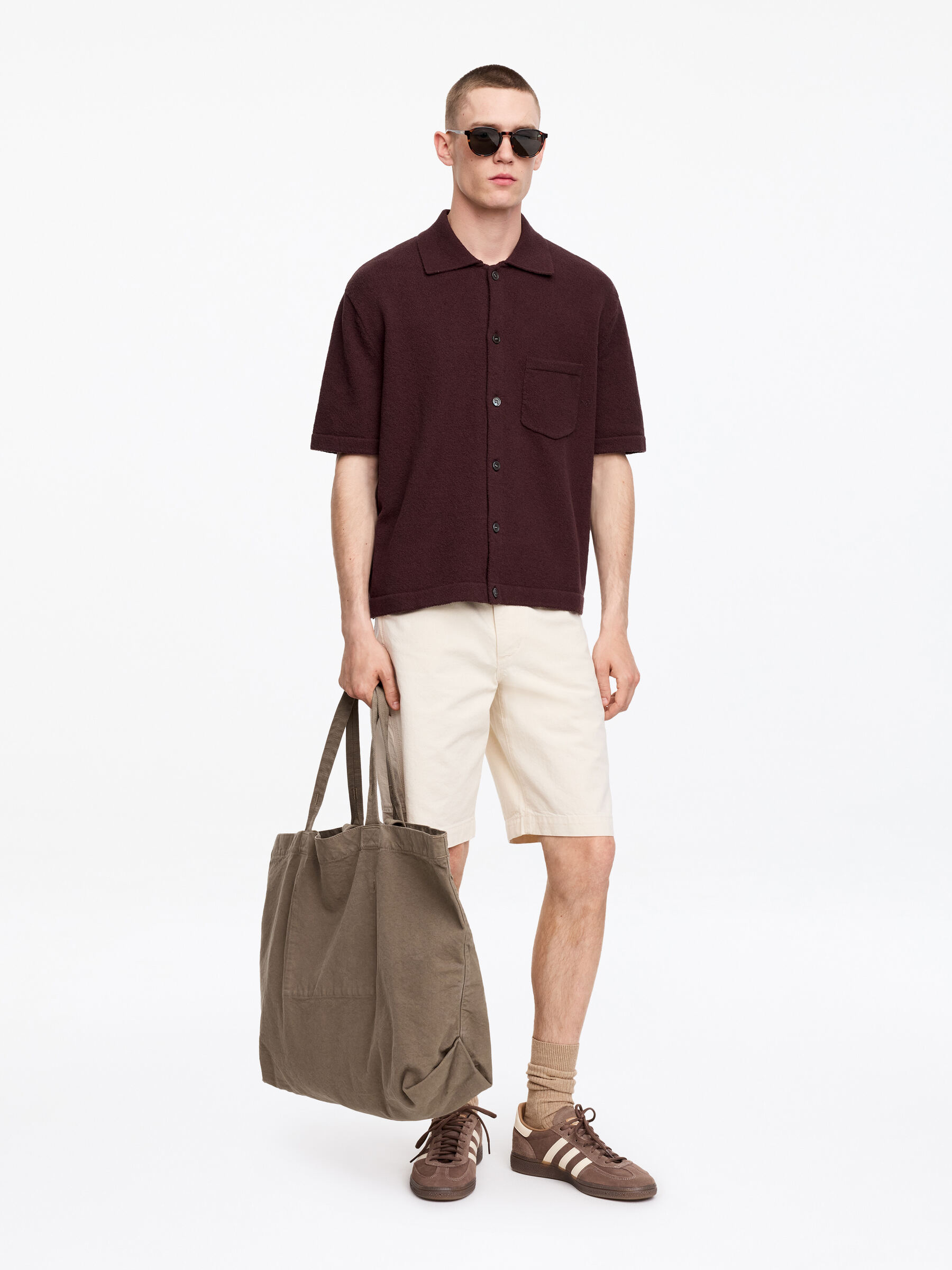 Sac fourre-tout oversize en toile - Taupe - Homme - StillMedia/Lookbook - 10