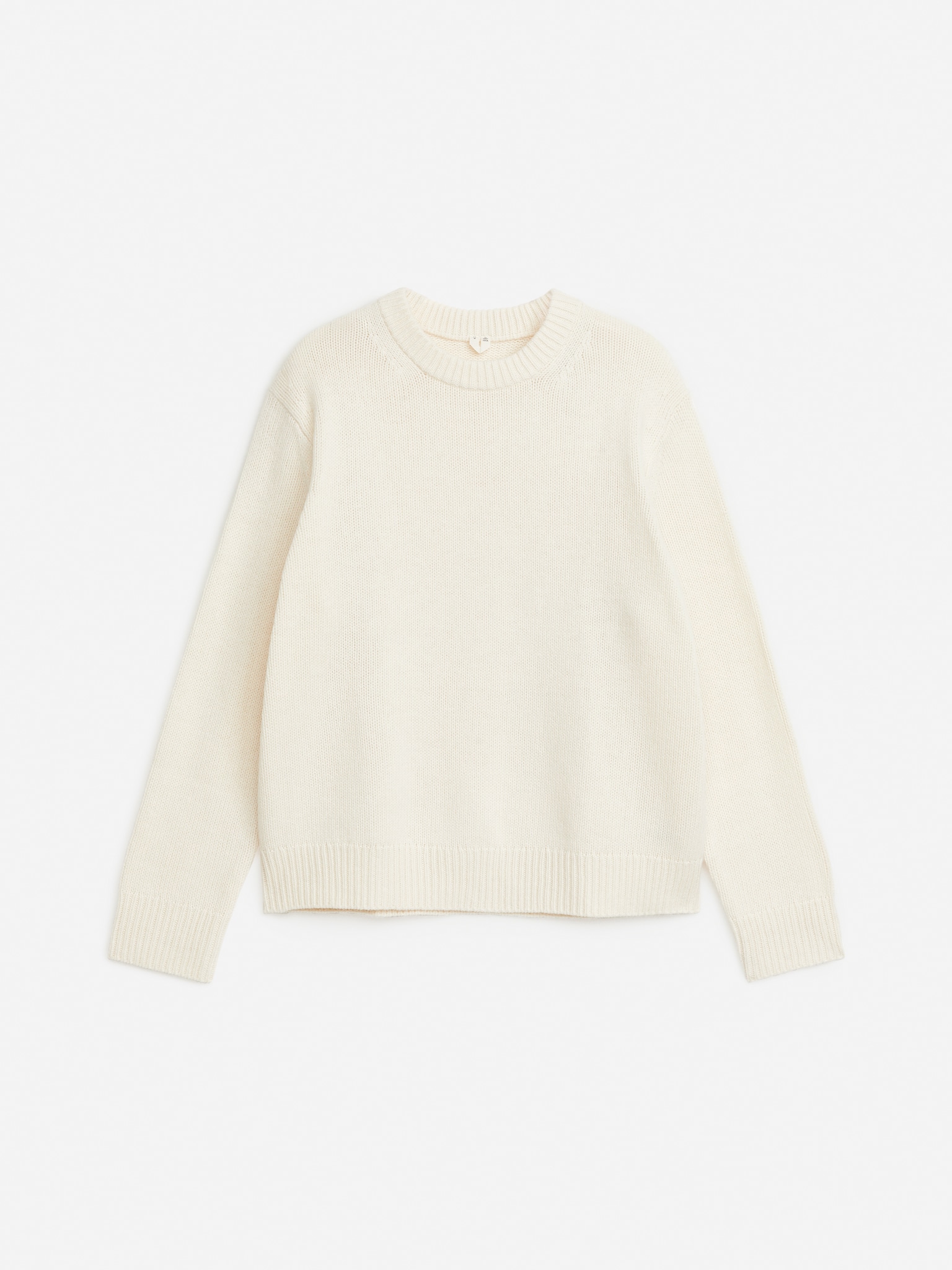 Pull en maille de laine épaisse - Beige/Beige chiné/Noir chiné/Blanc cassé