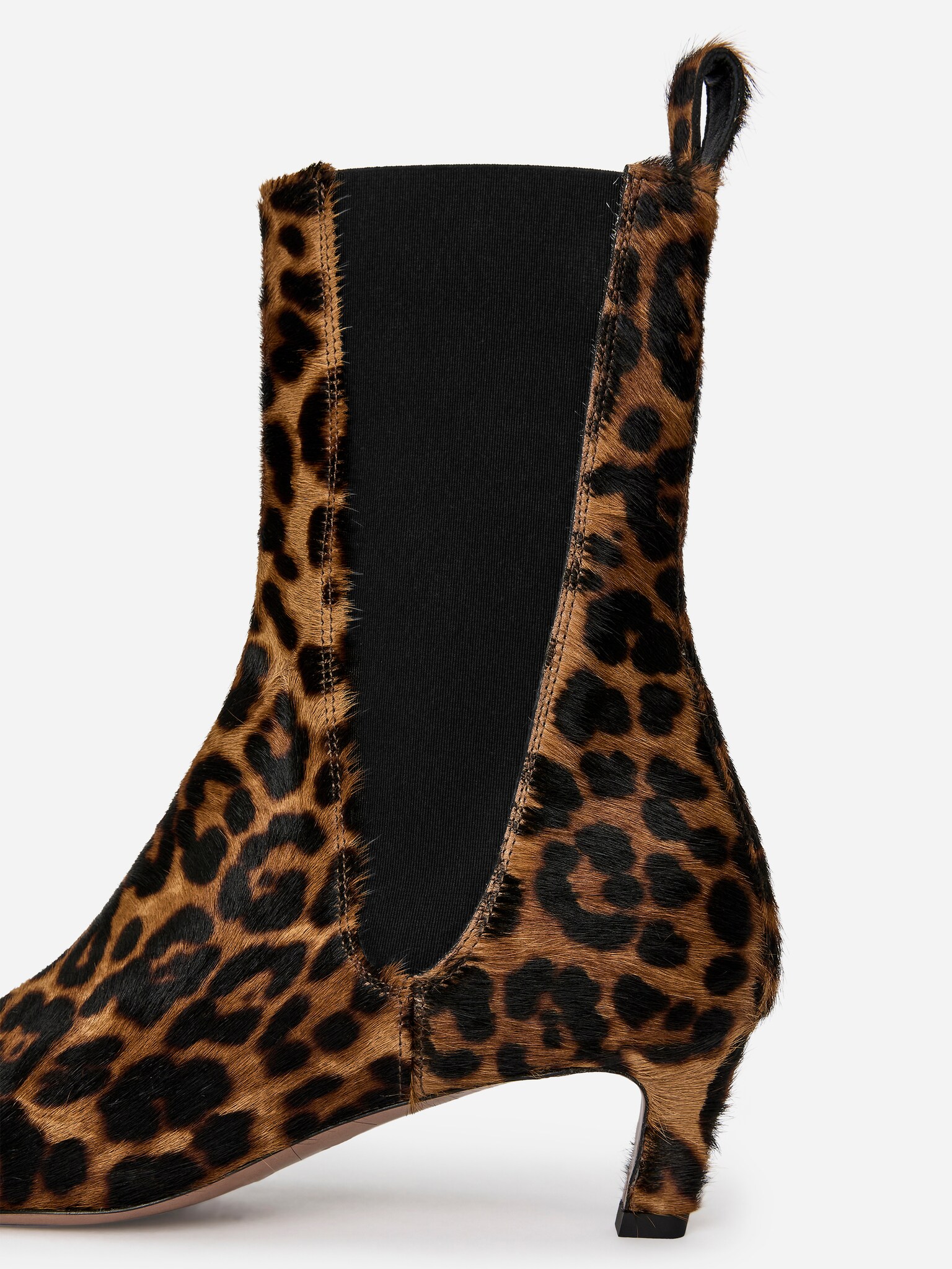 Bottines effet crin - Beige/Noir - 5