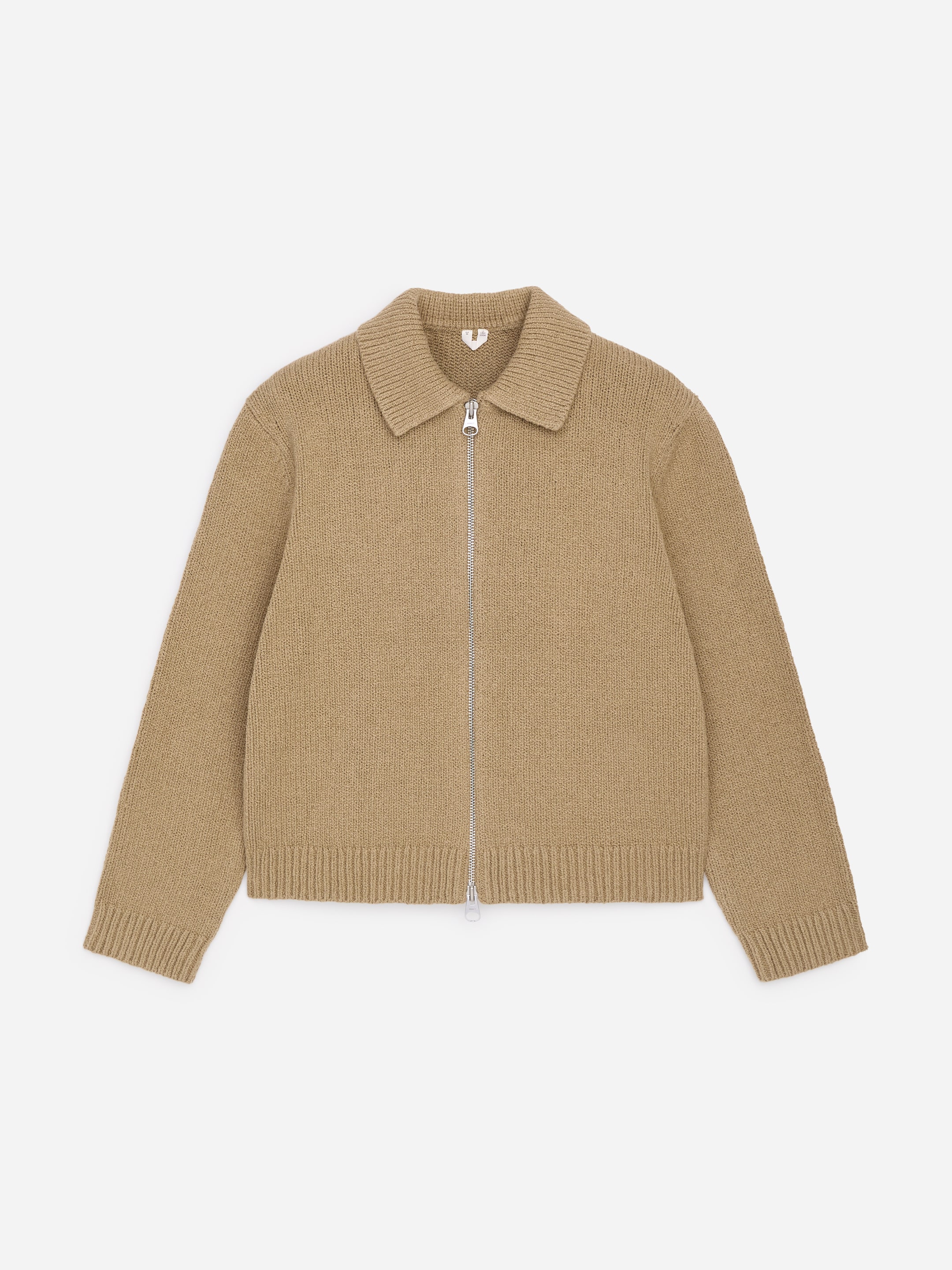 Strickjacke aus Baumwollmischung-Beige-19516