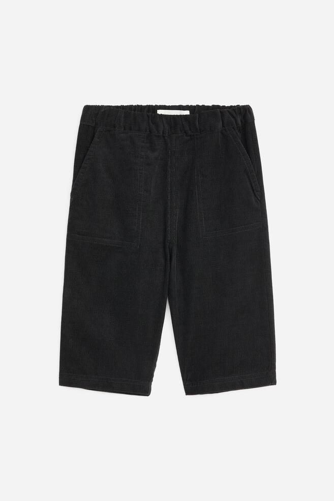 Corduroy Trousers - Preto/Vermelho escuro/Azul escuro - 1