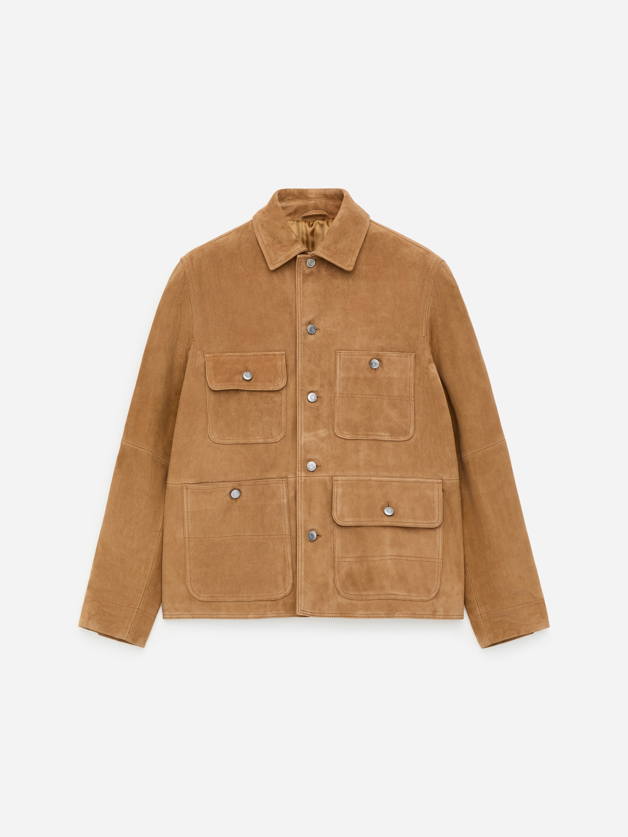 Veste en cuir suédé-#94896A-17835