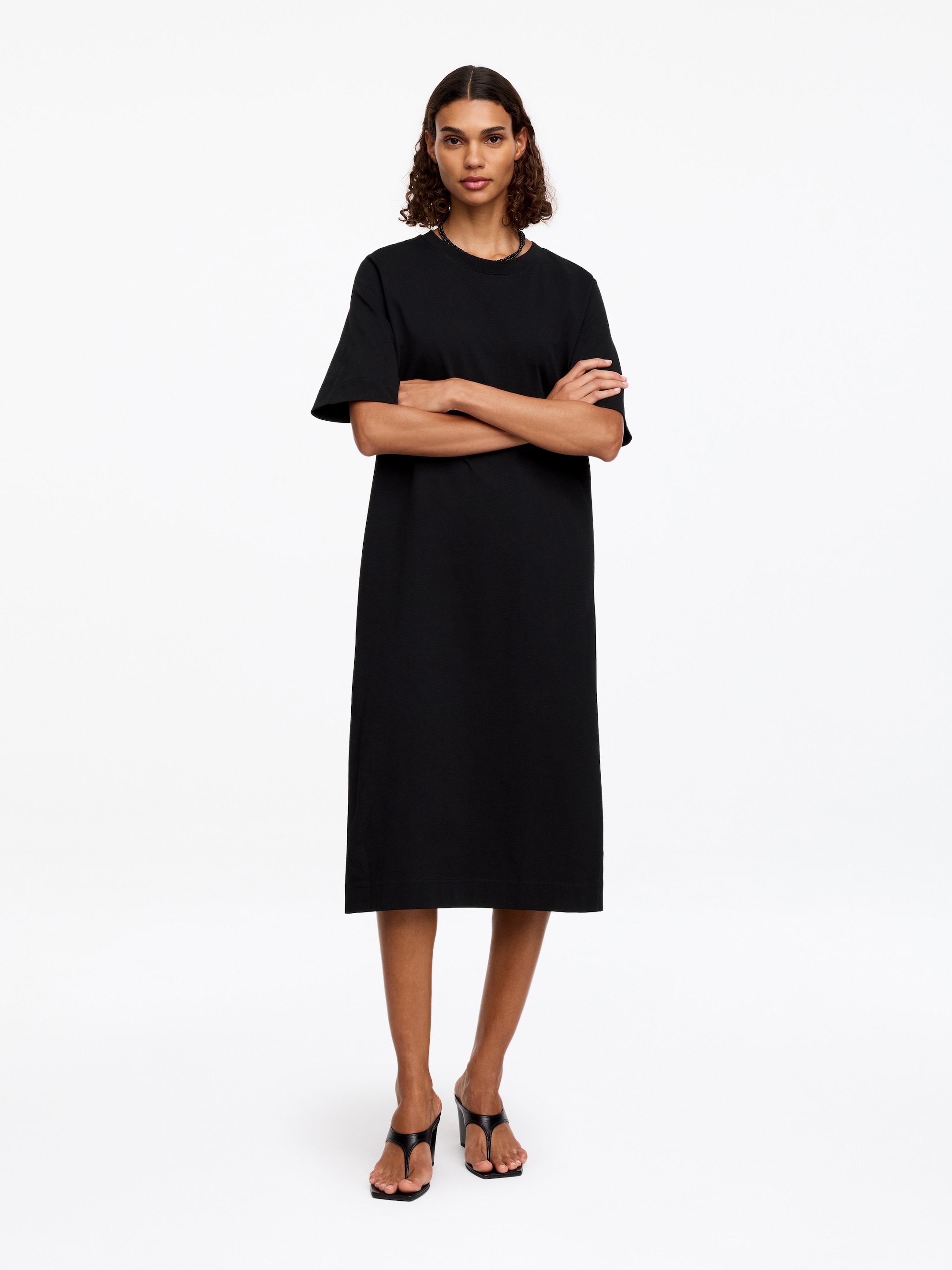 T-Shirt-Kleid - Schwarz - Loose Fit - Damen - StillMedia/Lookbook - 8