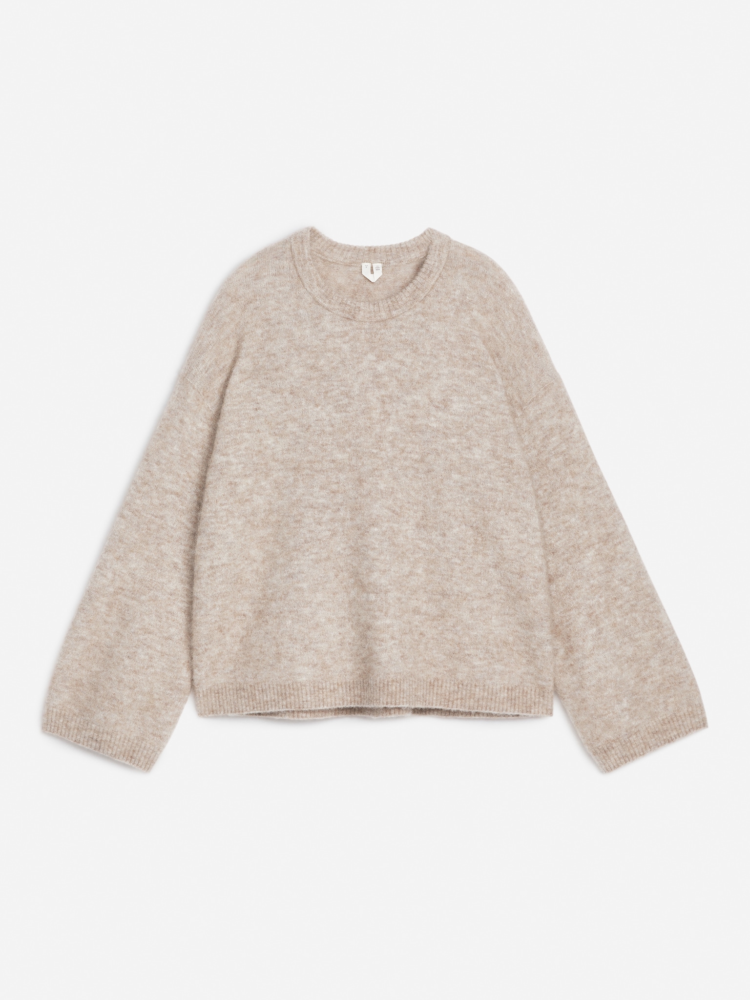 Pullover aus Alpakawolle und Wolle - Beige/Schwarz/Cremeweiß/Rötliches Orange/Hellgrau - 2