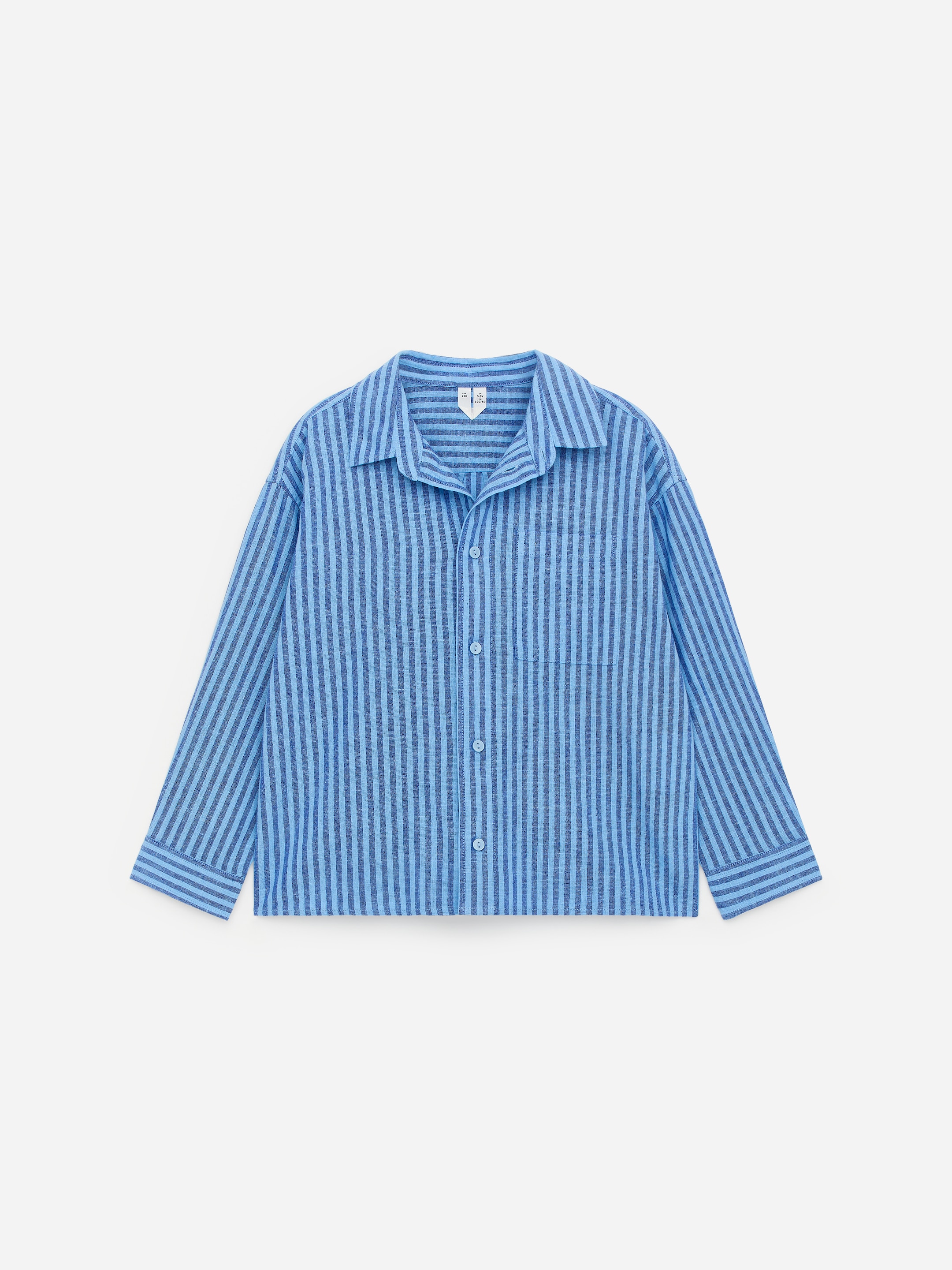 Linen-Cotton Shirt-#6697c8-18892