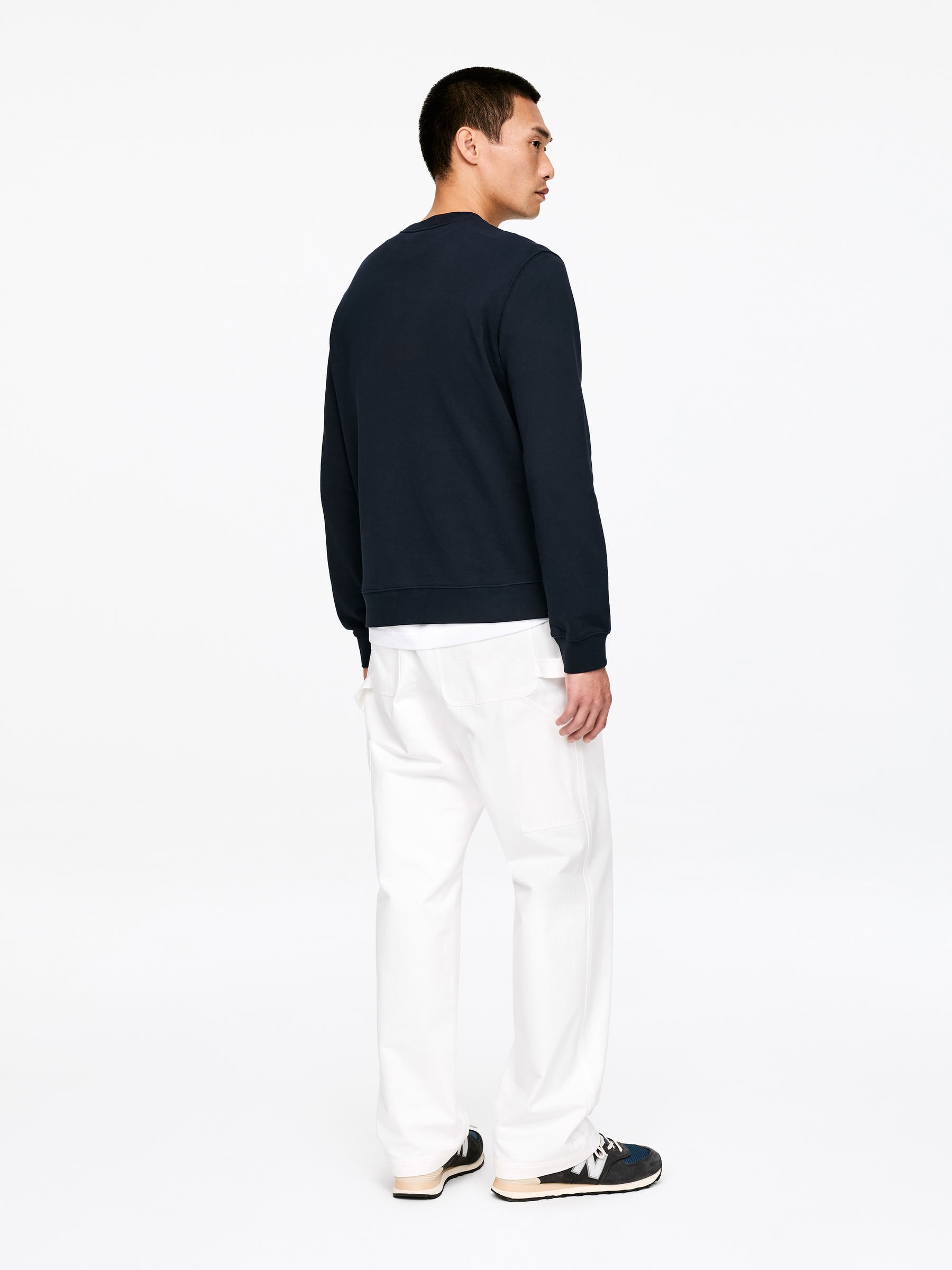 Mid-Weight Sweatshirt - Dark Blue - Regular fit - Men - StillMedia/Lookbook - 14