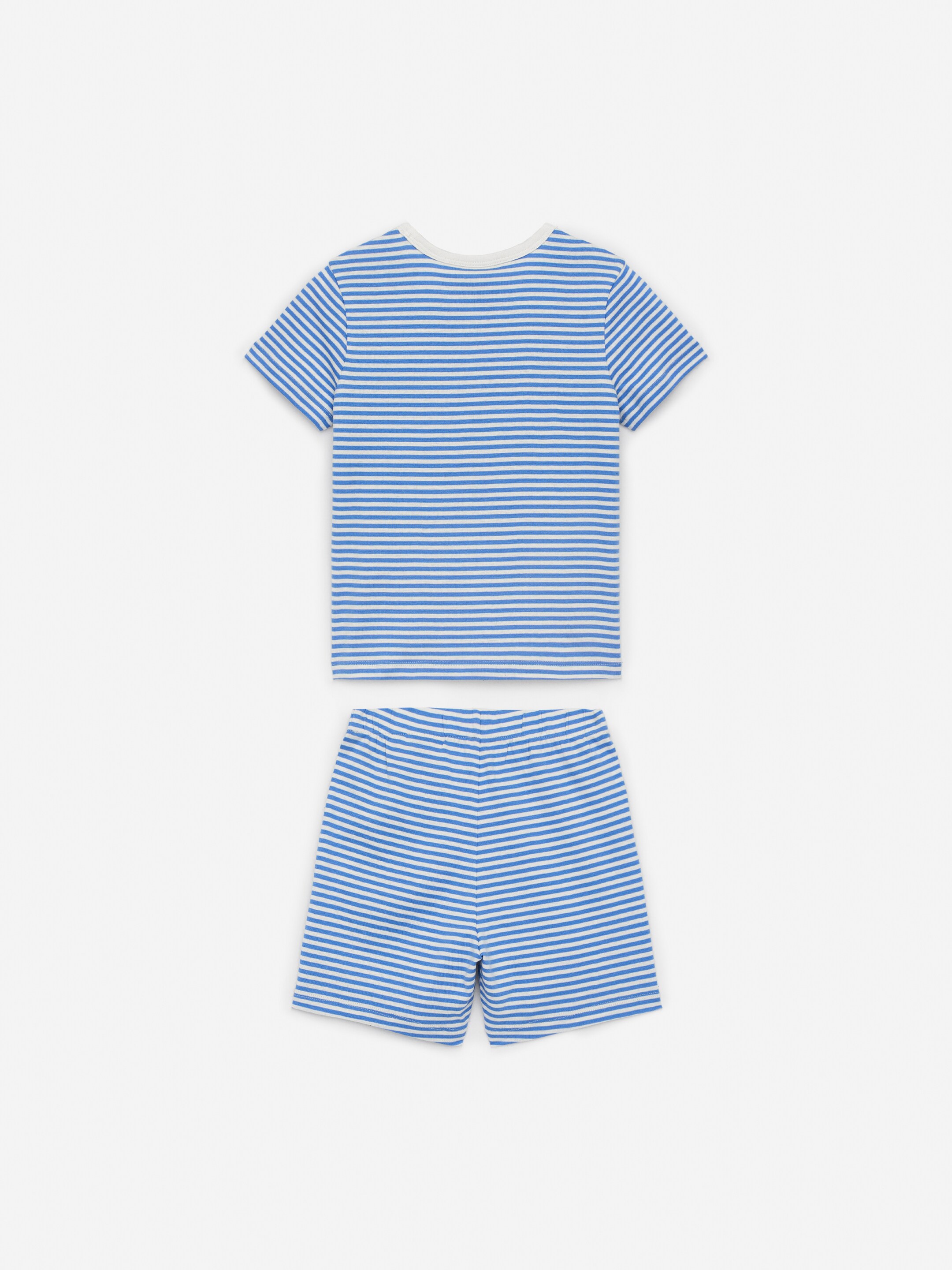 Vezi imaginea mai mare: Set pijama din jerseu scurt - Albastru/Alb - COPII | H&M RO 2