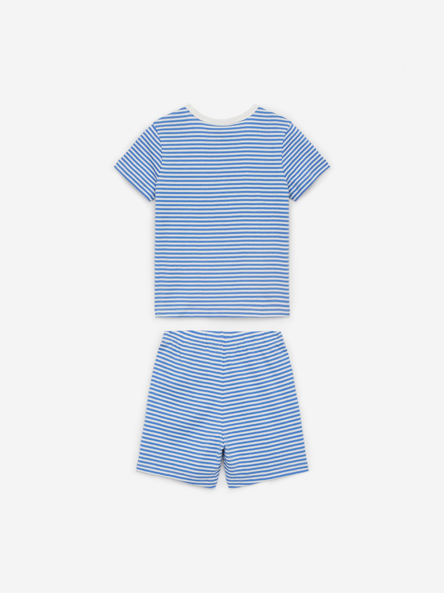Short Jersey Pyjama Set - Blue/White/White/Light Blue/Green/Striped/Pink/Red Hearts/Lilac/Purple/Pink/Blue Dots - 3