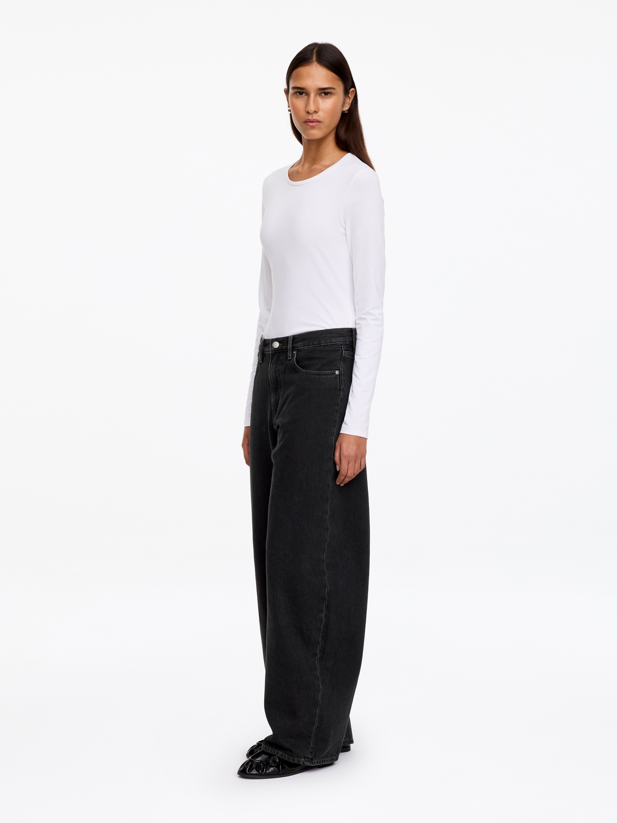 Peony Barrel Jeans - Black - Relaxed fit - women - StillMedia/Lookbook - 3