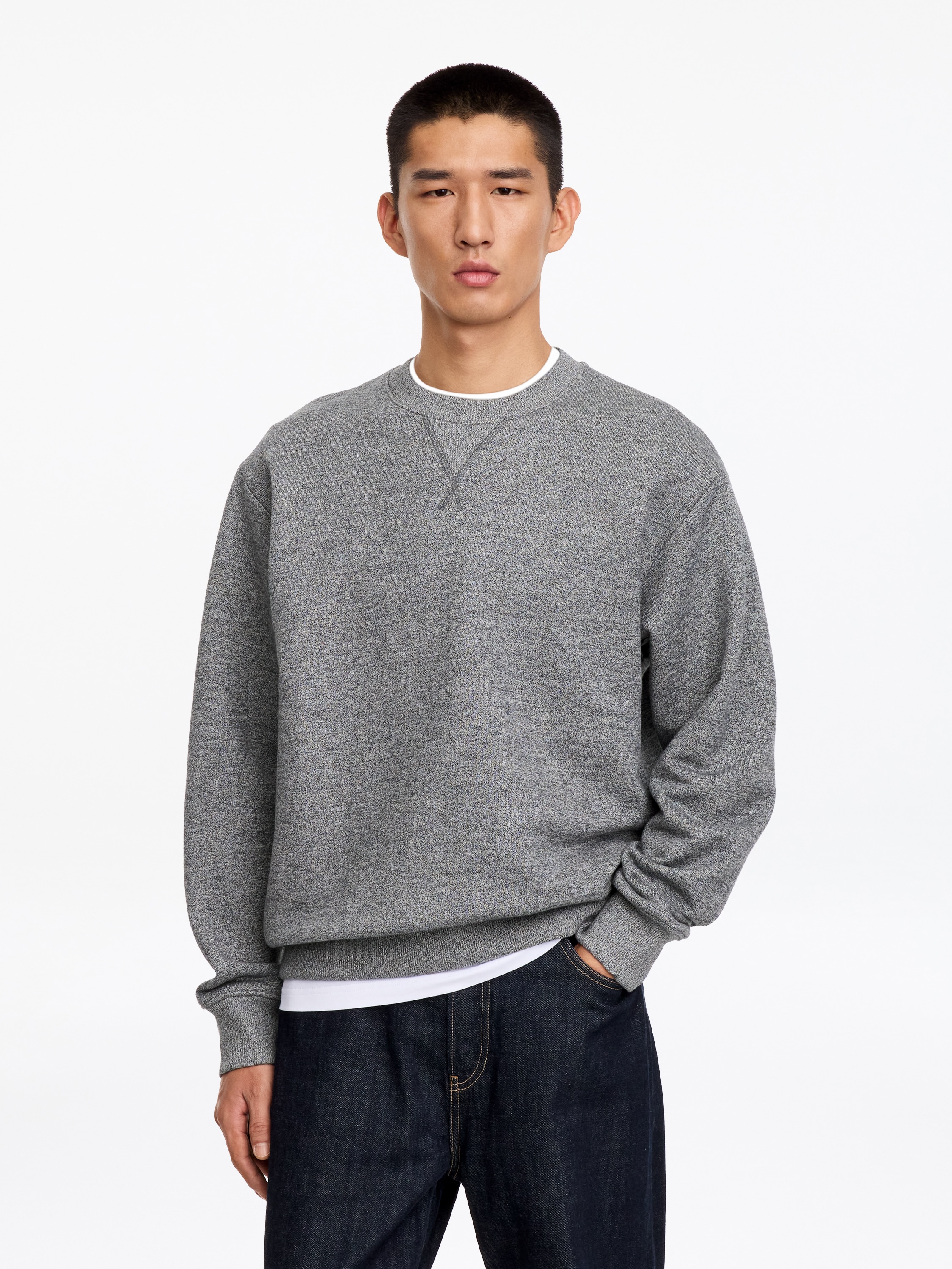 Sweatshirt de algodão - Cinzento