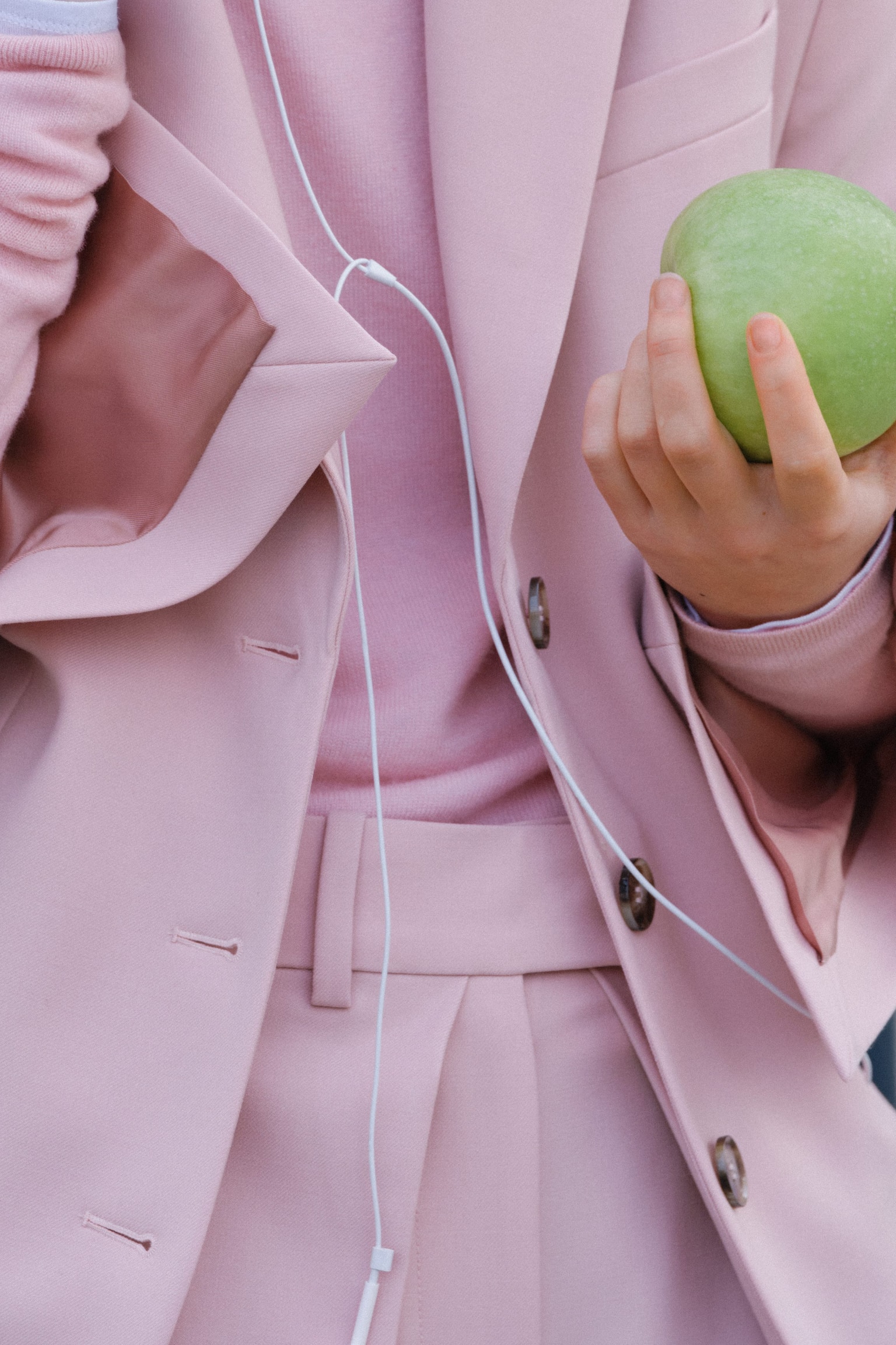 Tröja i ren kashmir - Rosa/Grå - 9