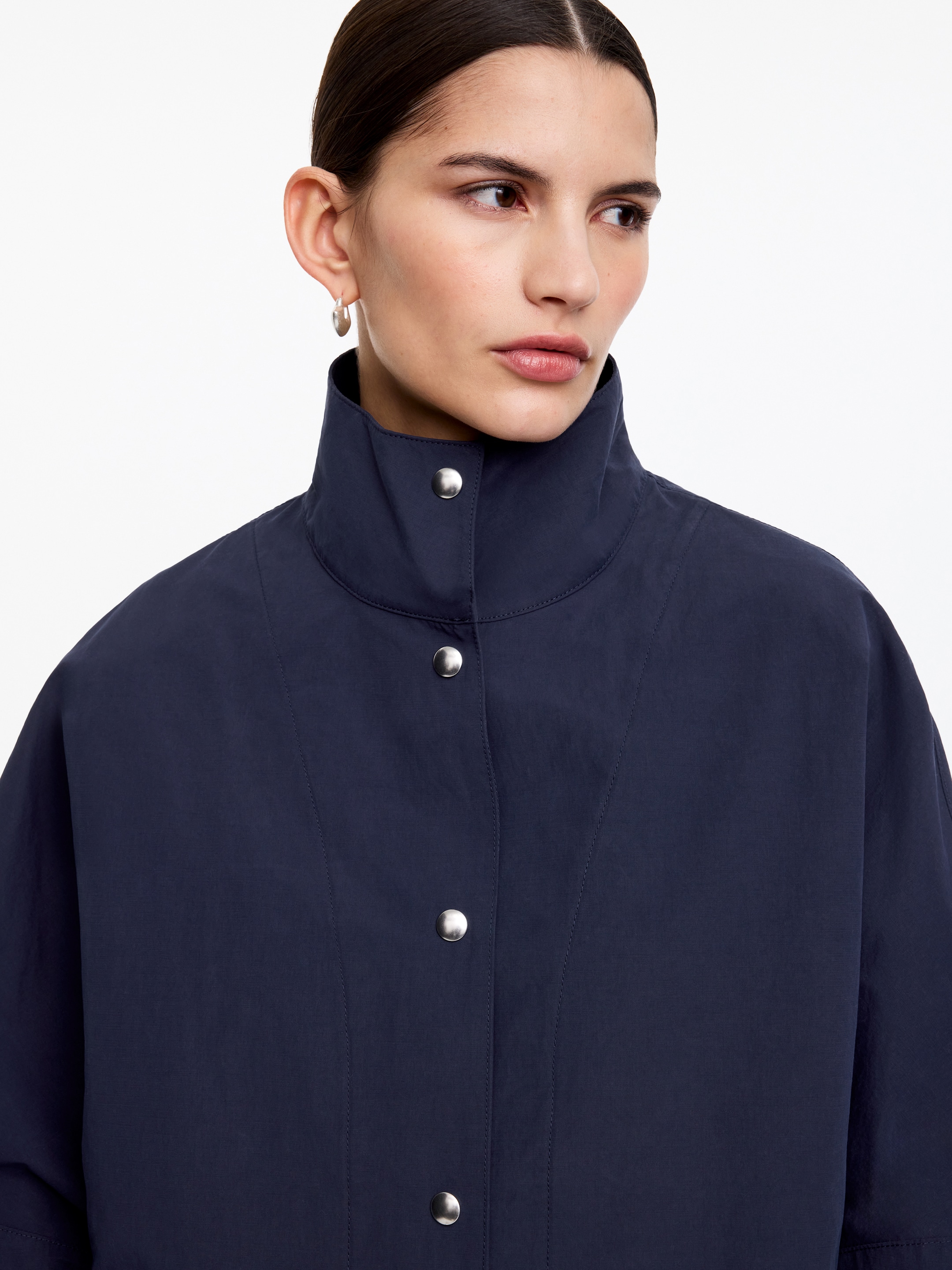 Oversized Shell Jacket - Dark Blue - Oversized - Women - StillMedia/Lookbook - 5