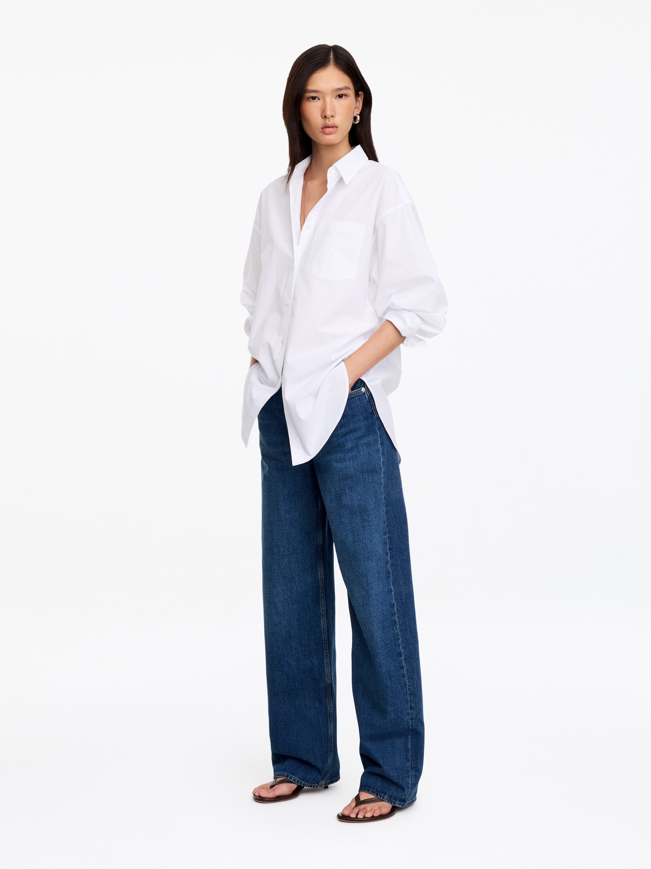 Jean ample CORAL - Bleu - Relaxed fit - women - StillMedia/Lookbook - 11