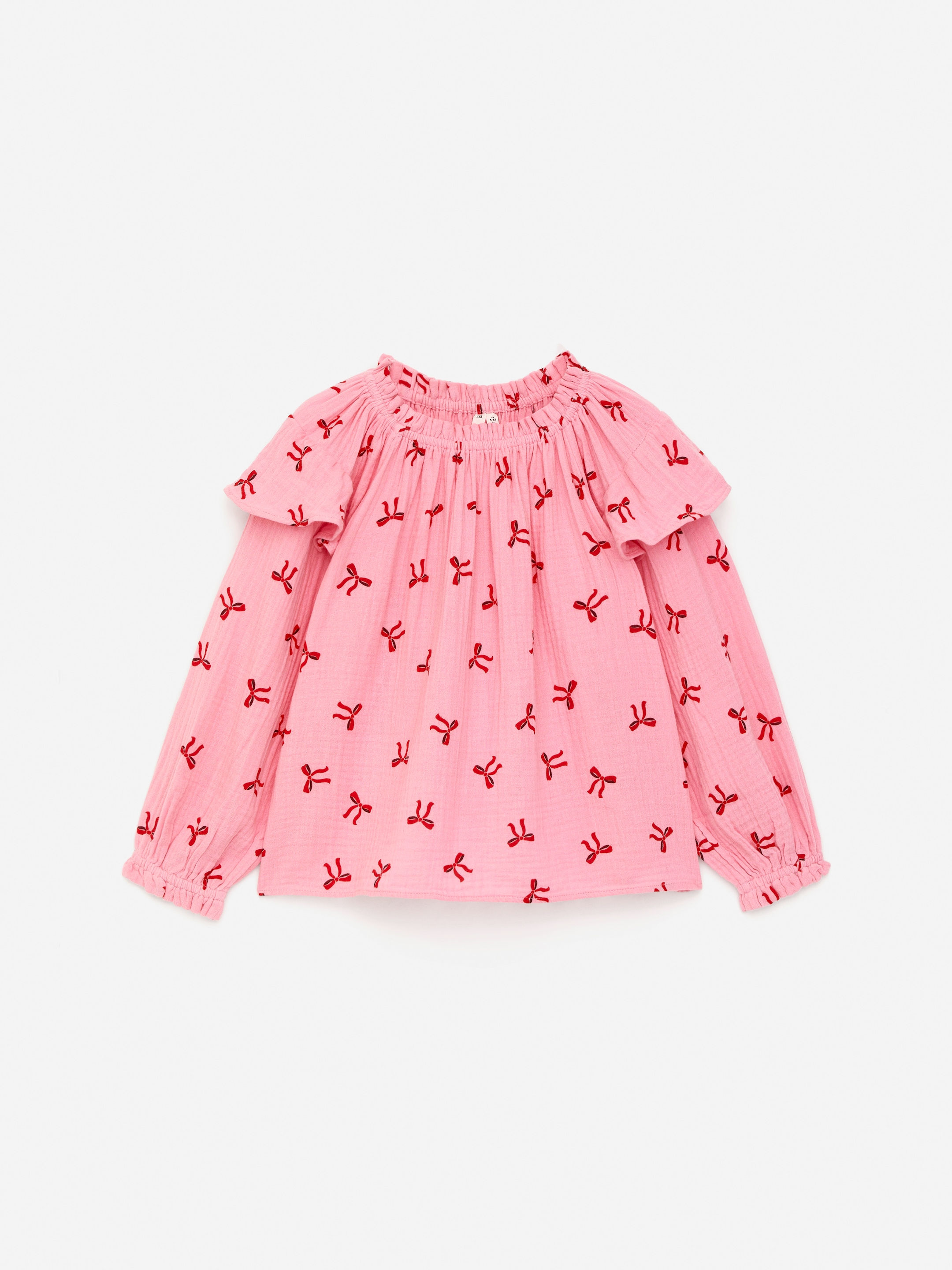 Blus med volanger - Rosa - Regular fit - Children - StillMedia/DescriptiveStillLife - 1
