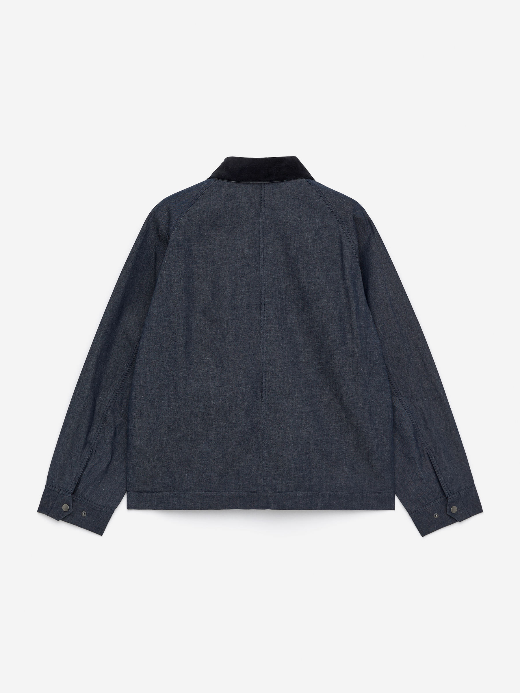 ARKET and Barbour Dry-Waxed Denim Jacket - Blue - Regular fit - Men - StillMedia/DescriptiveStillLife - 4