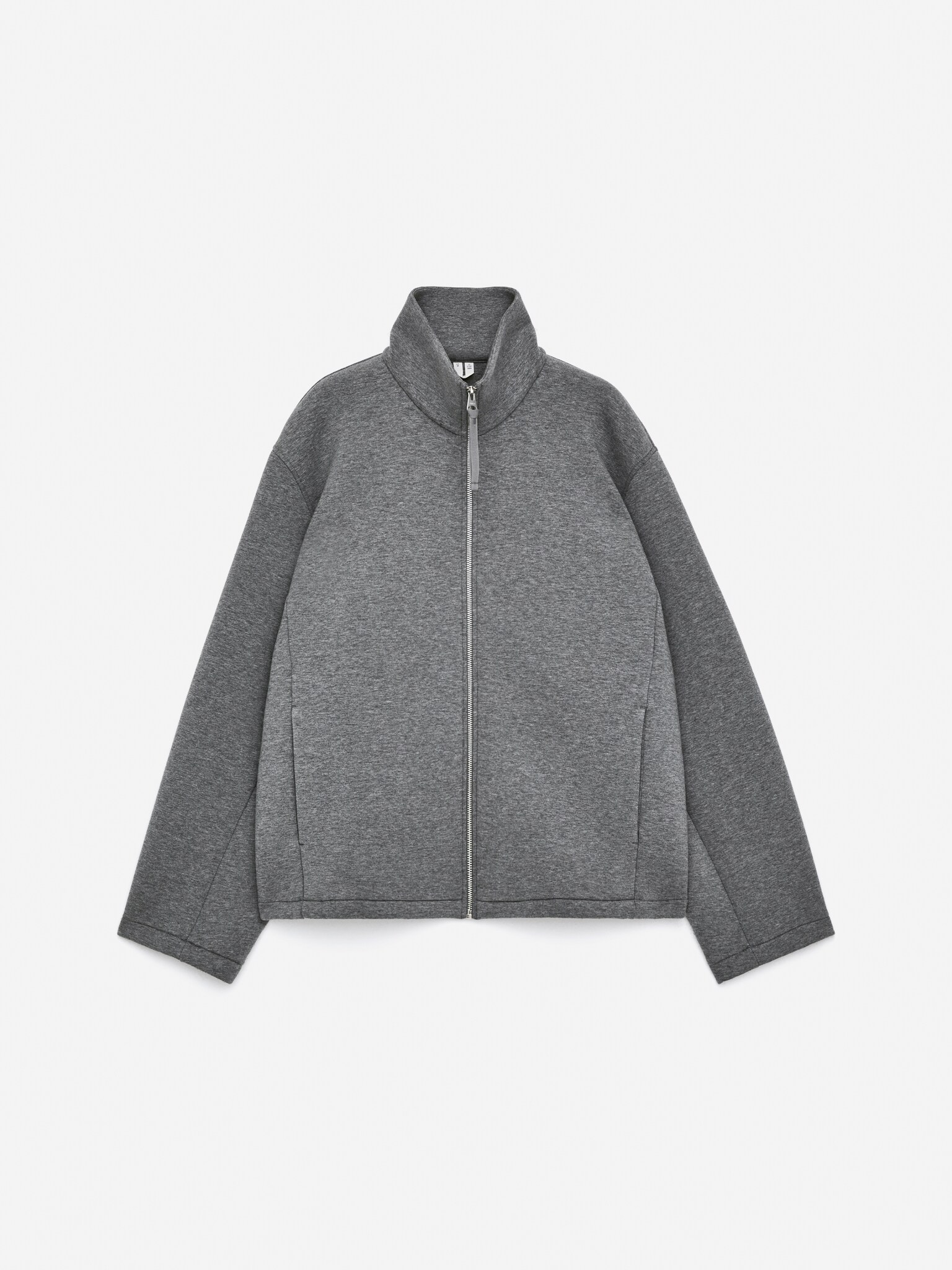 Veste en scuba - Gris chiné - 2