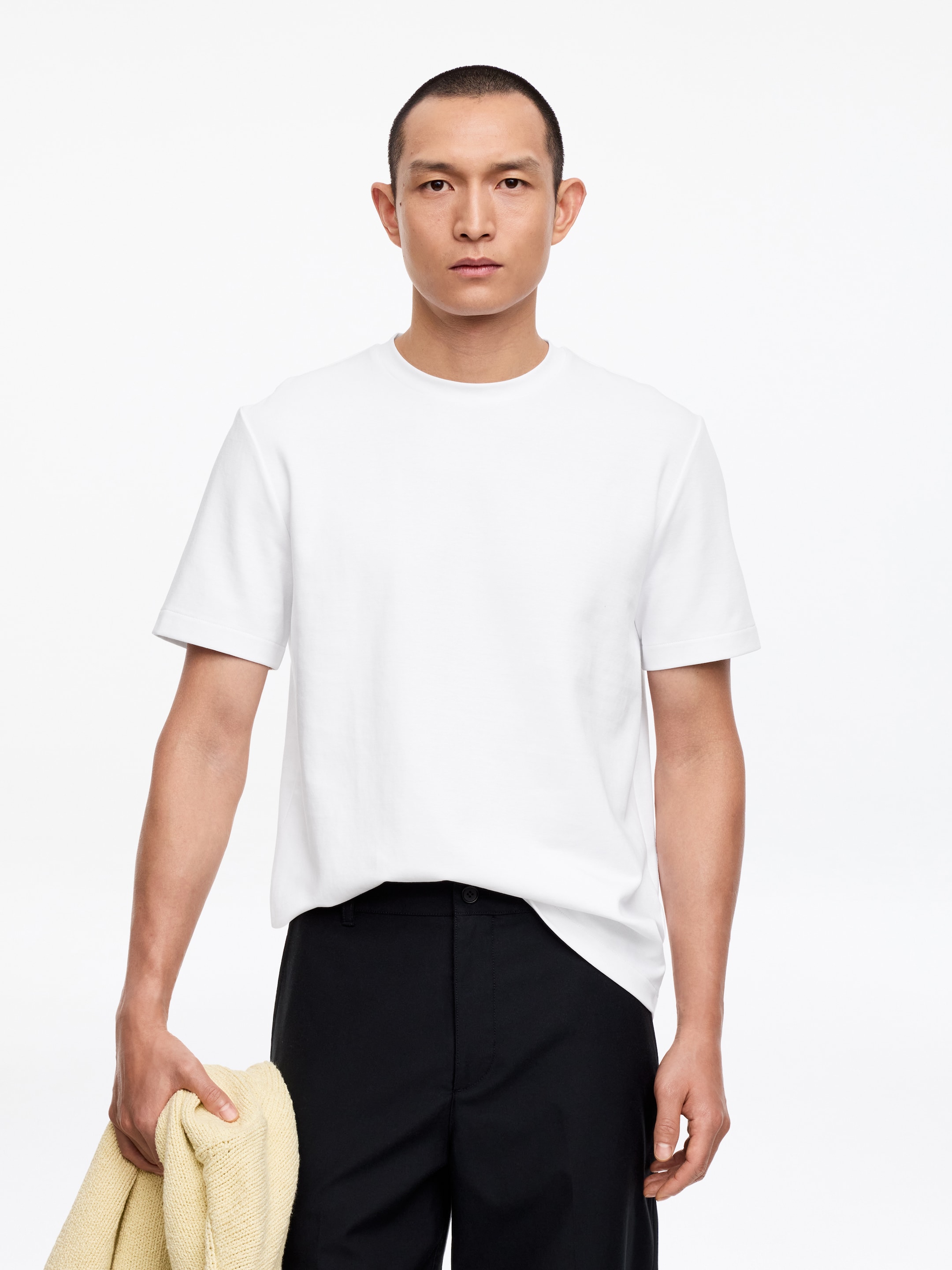 Interlock Regular T-Shirt-#ffffff-18215