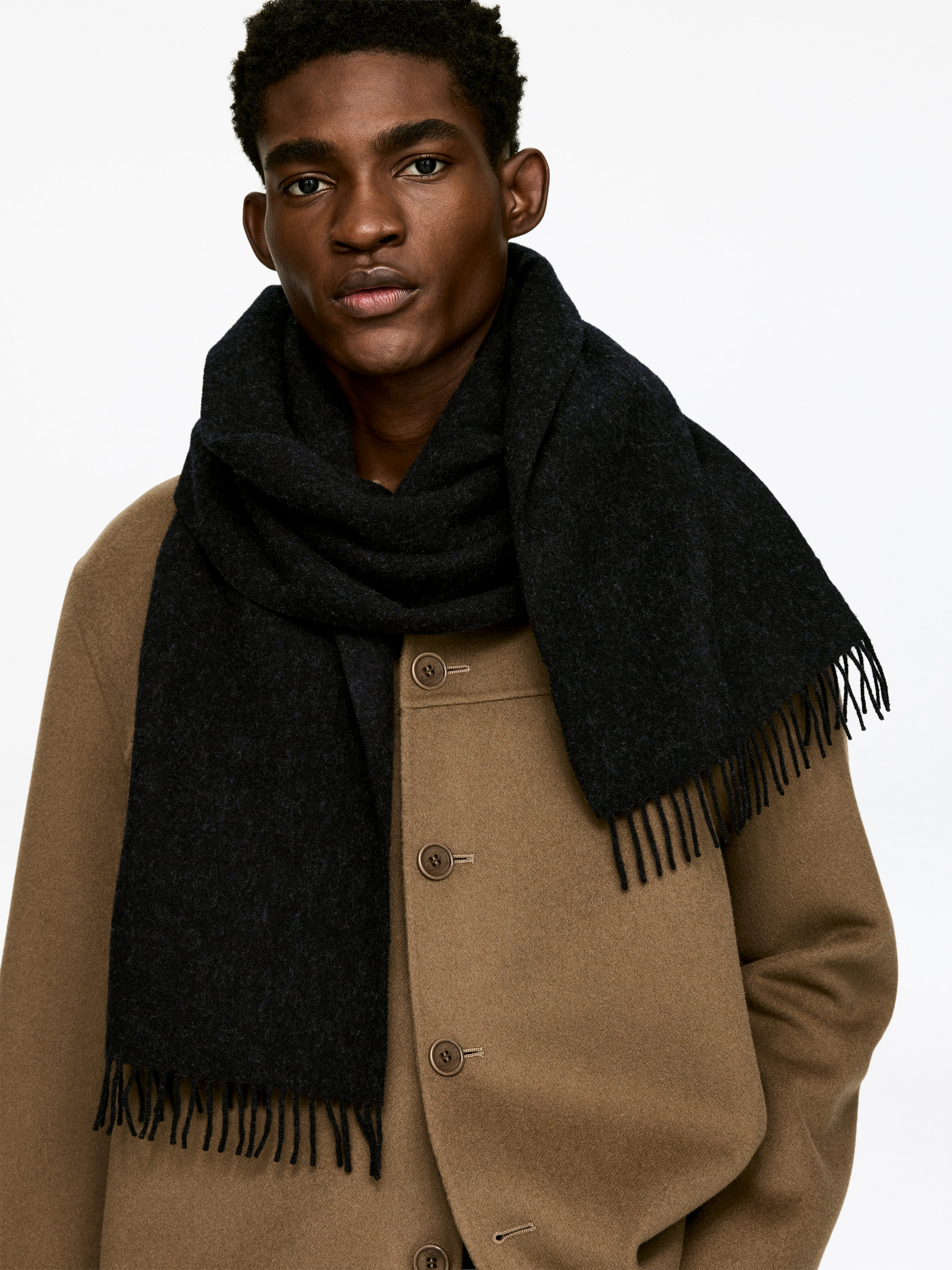 Wool Scarf – Black – Men – ARKET EU