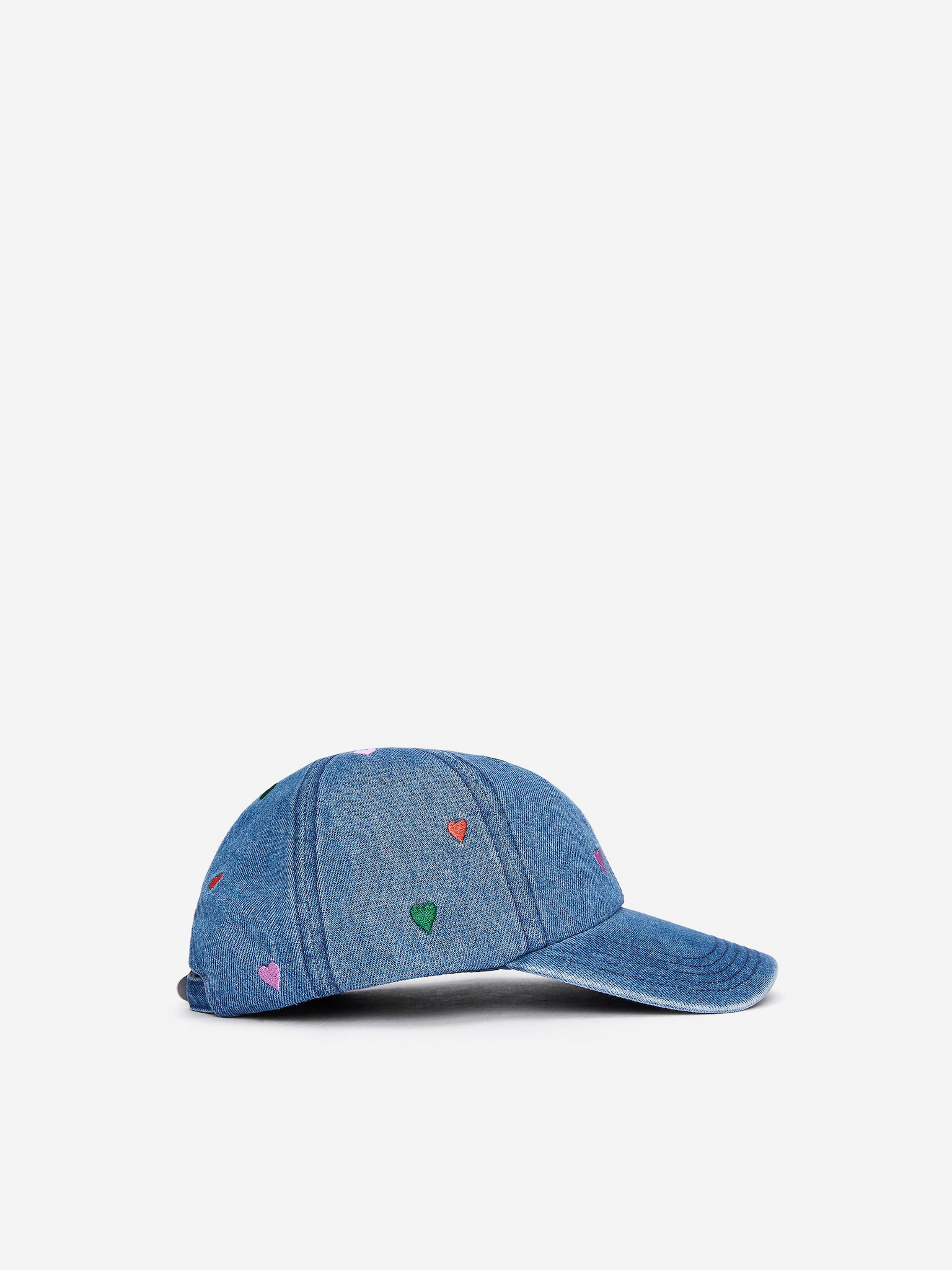 Șapcă din denim brodată - Albastru/Albastru