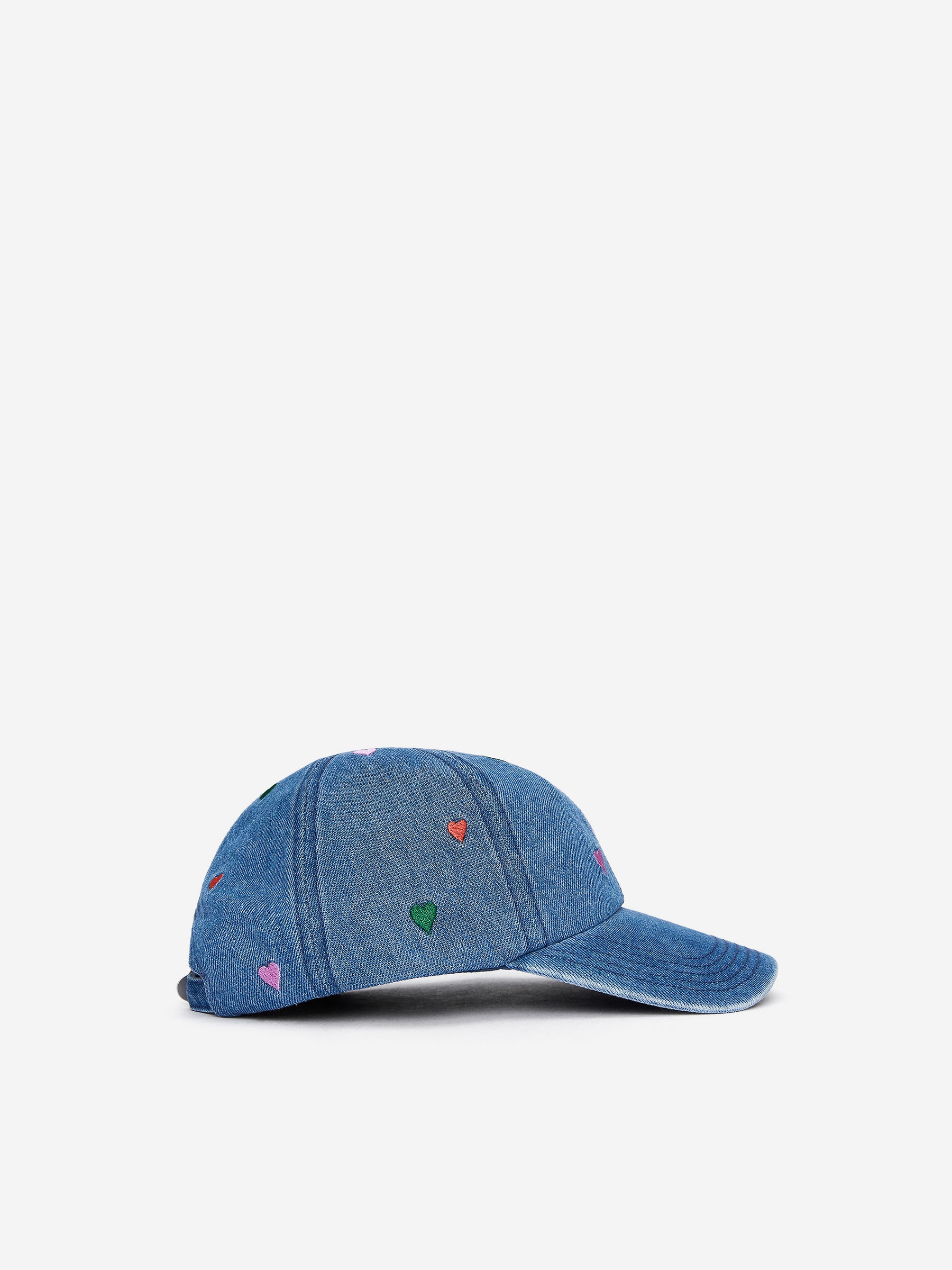 Casquette en jean brodée-#333860-15867