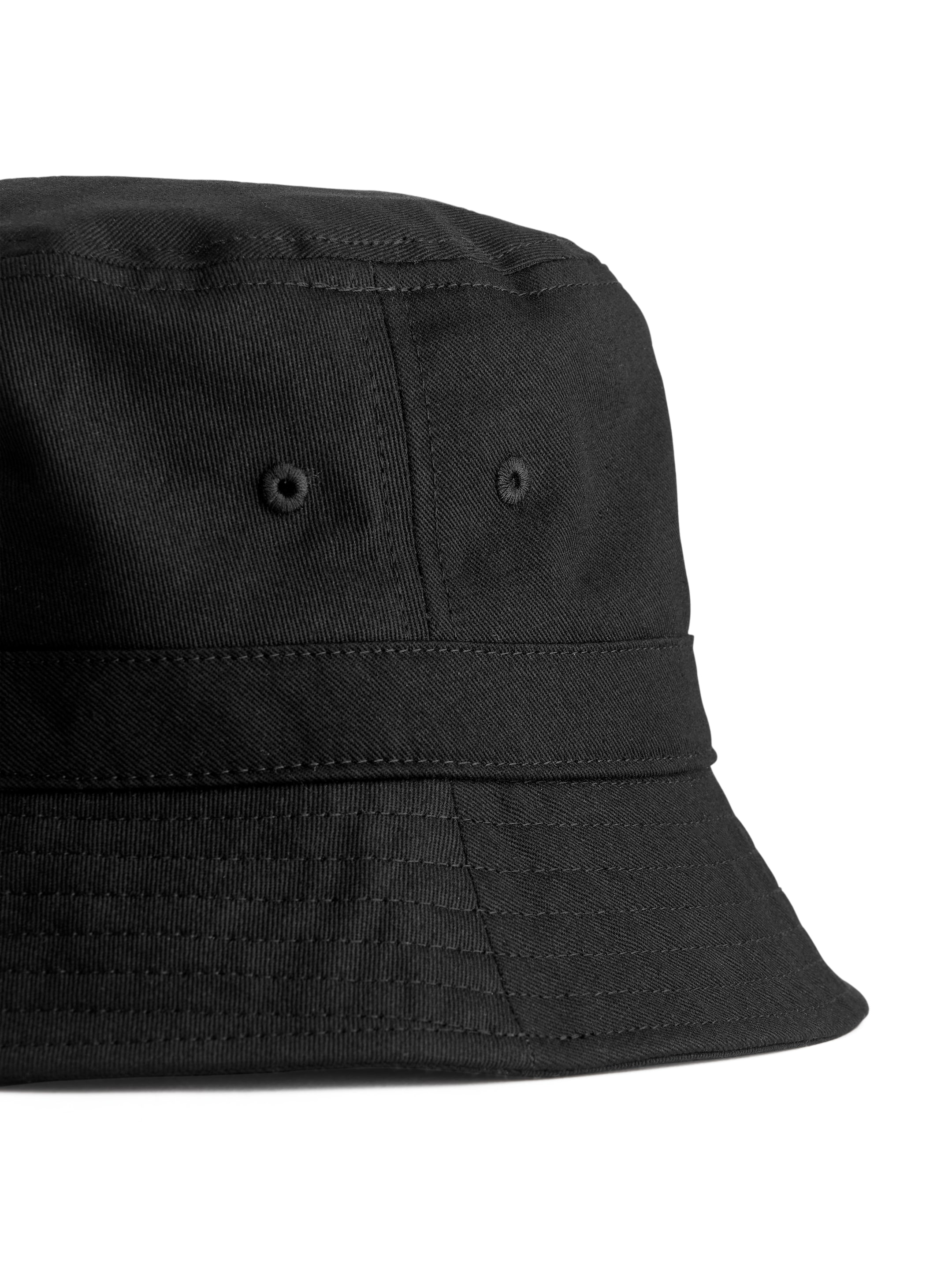 Cotton Twill Bucket Hat - Black - Men - StillMedia/DescriptiveDetail - 3