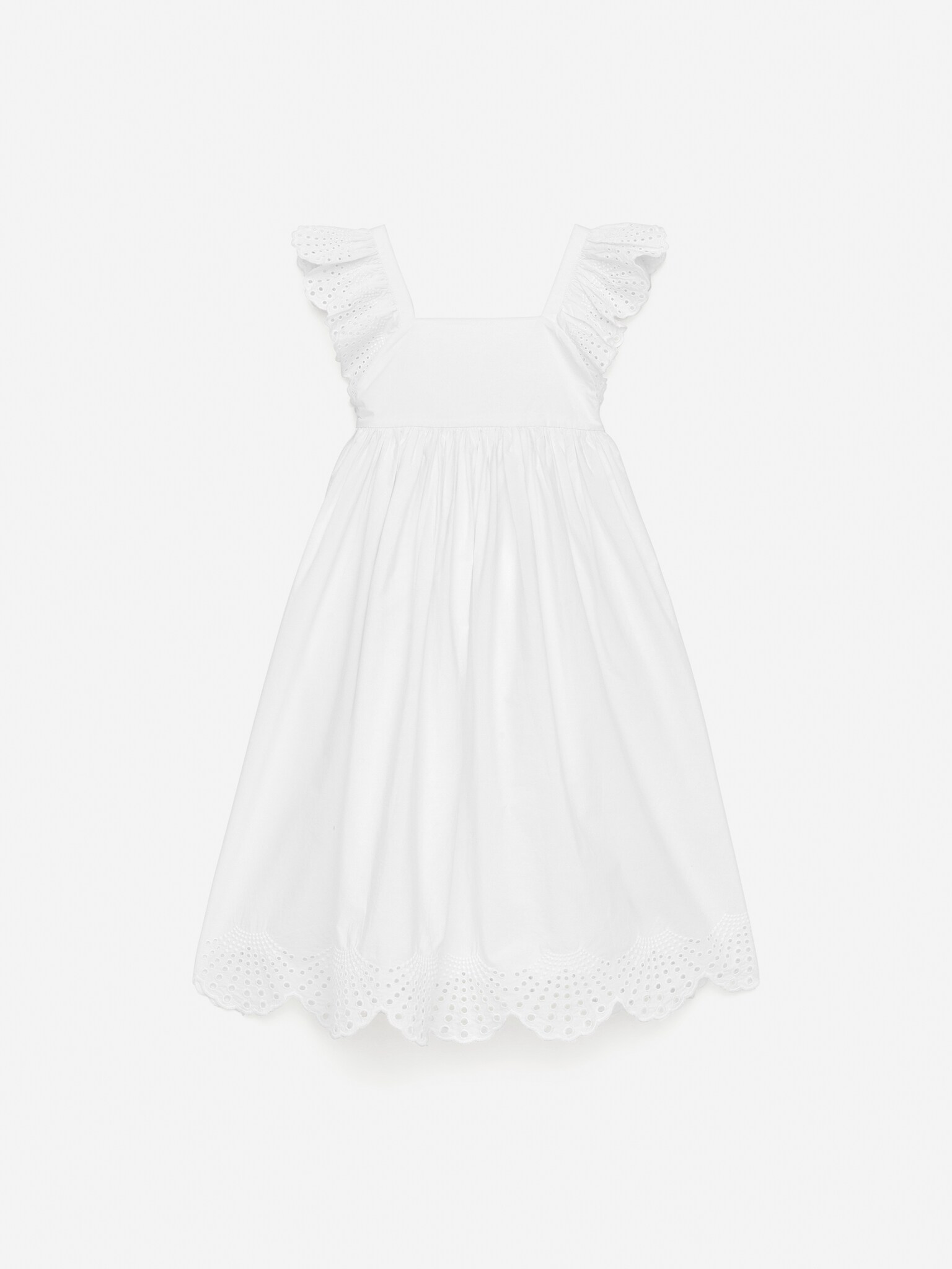 Robe en broderie anglaise - Blanc