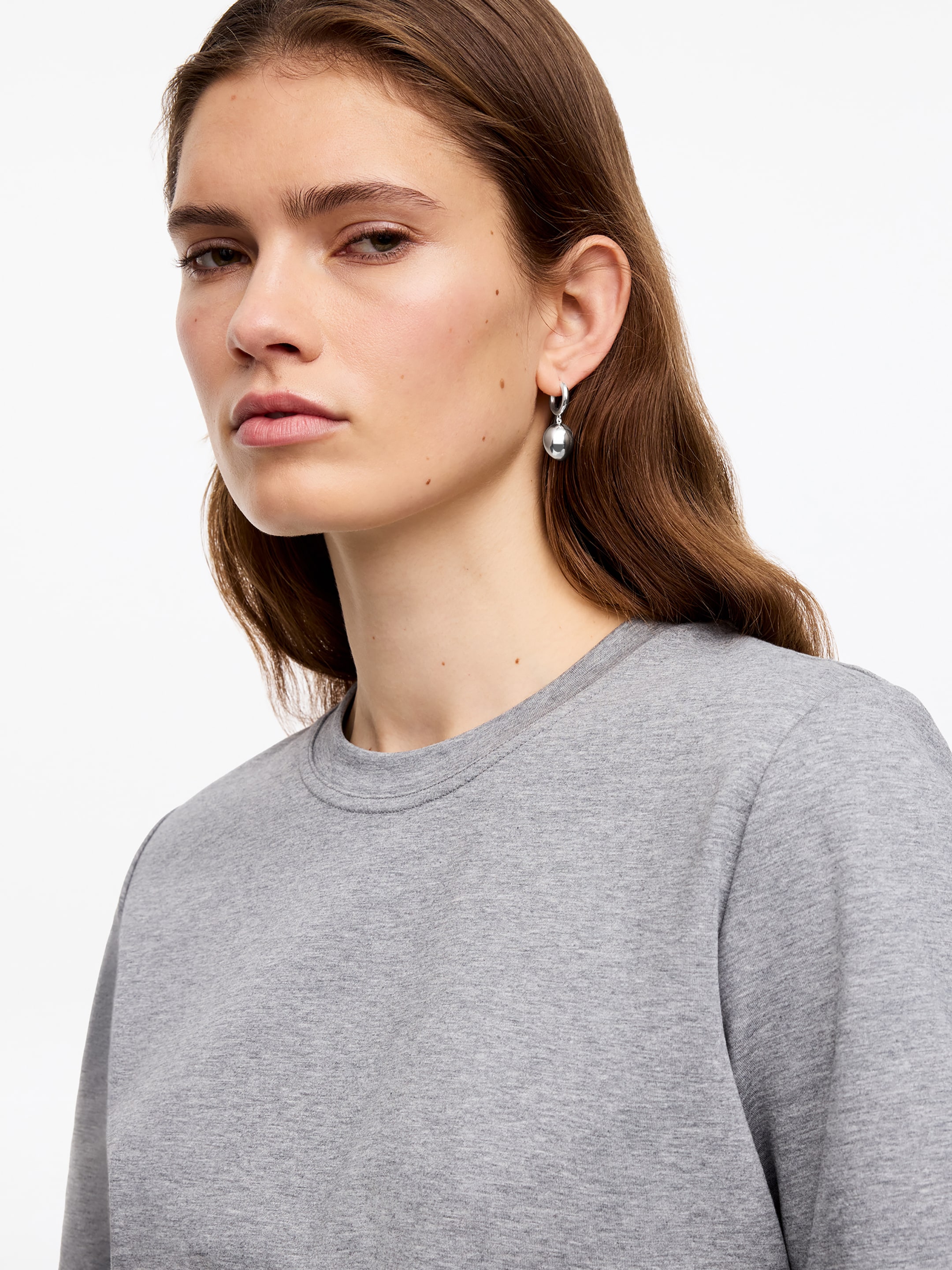 Pendientes con colgante chapados en plata - Plateado - Women - StillMedia/Lookbook - 2