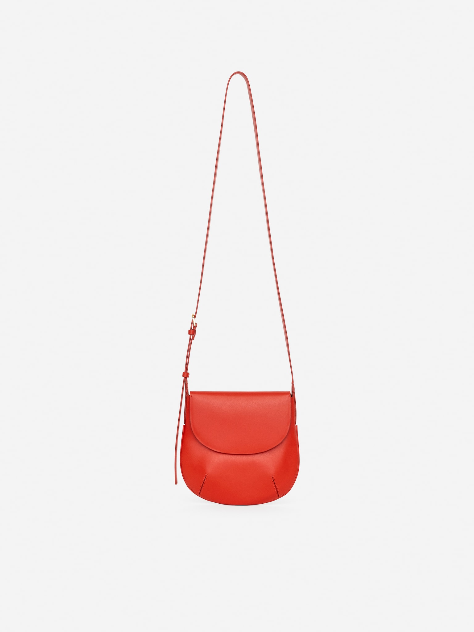Sac en cuir à bandoulière - Rouge/Noir/Rouge foncé/Jaune