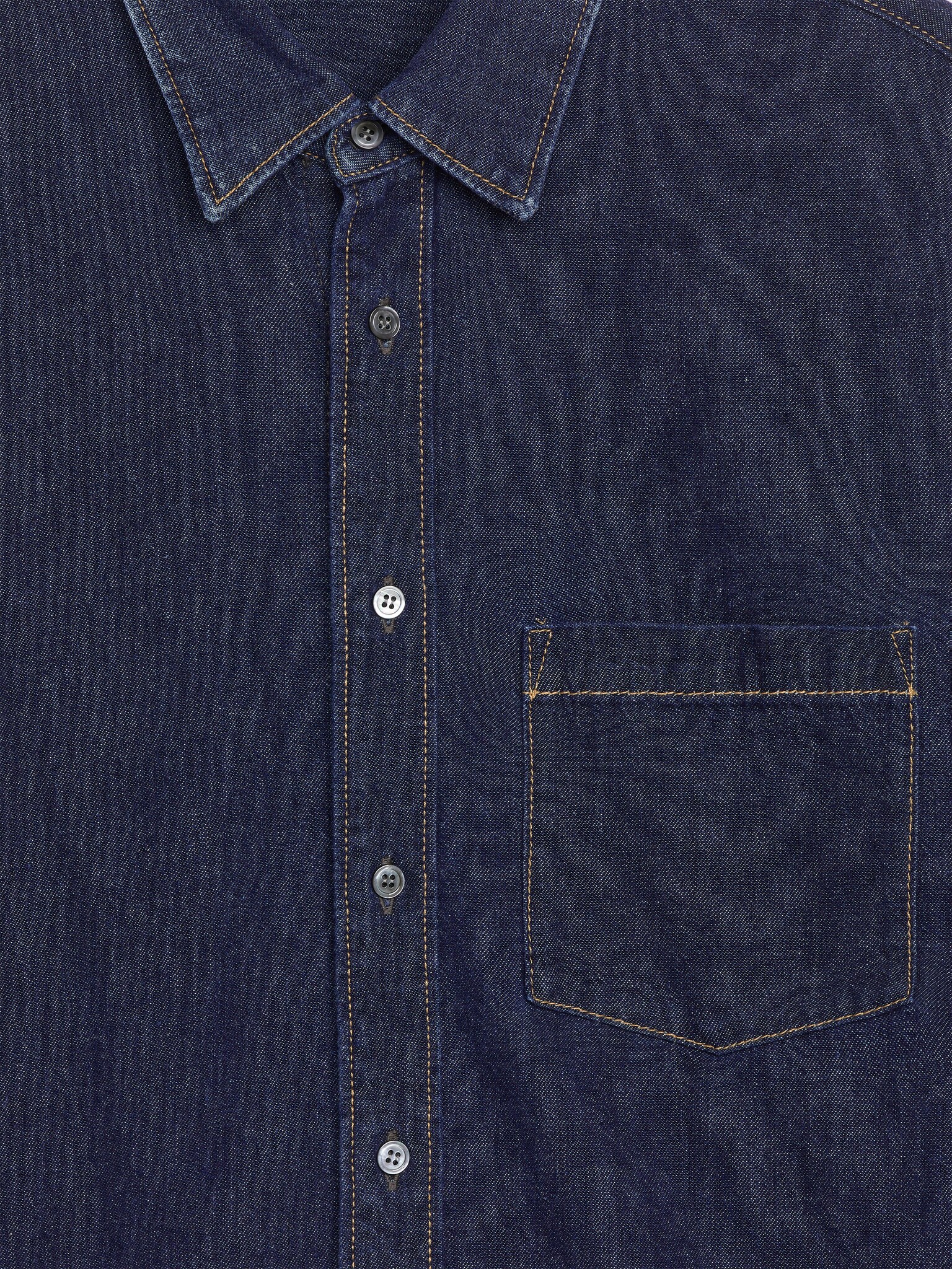 Camisa vaquera relaxed fit - Azul oscuro - 2