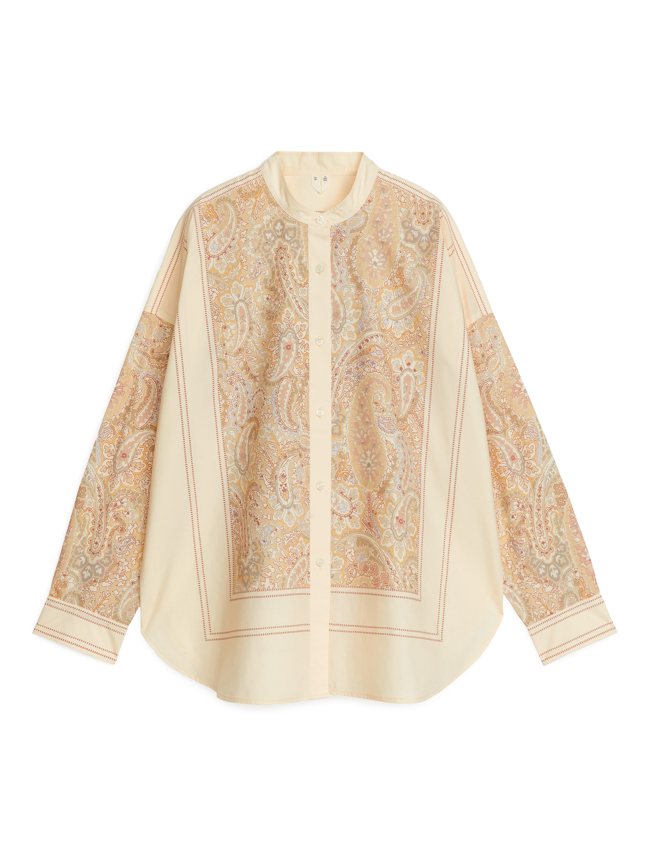 Skjorta med paisleymönster - Off-white - Regular fit - Women - StillMedia/DescriptiveStillLife - 1