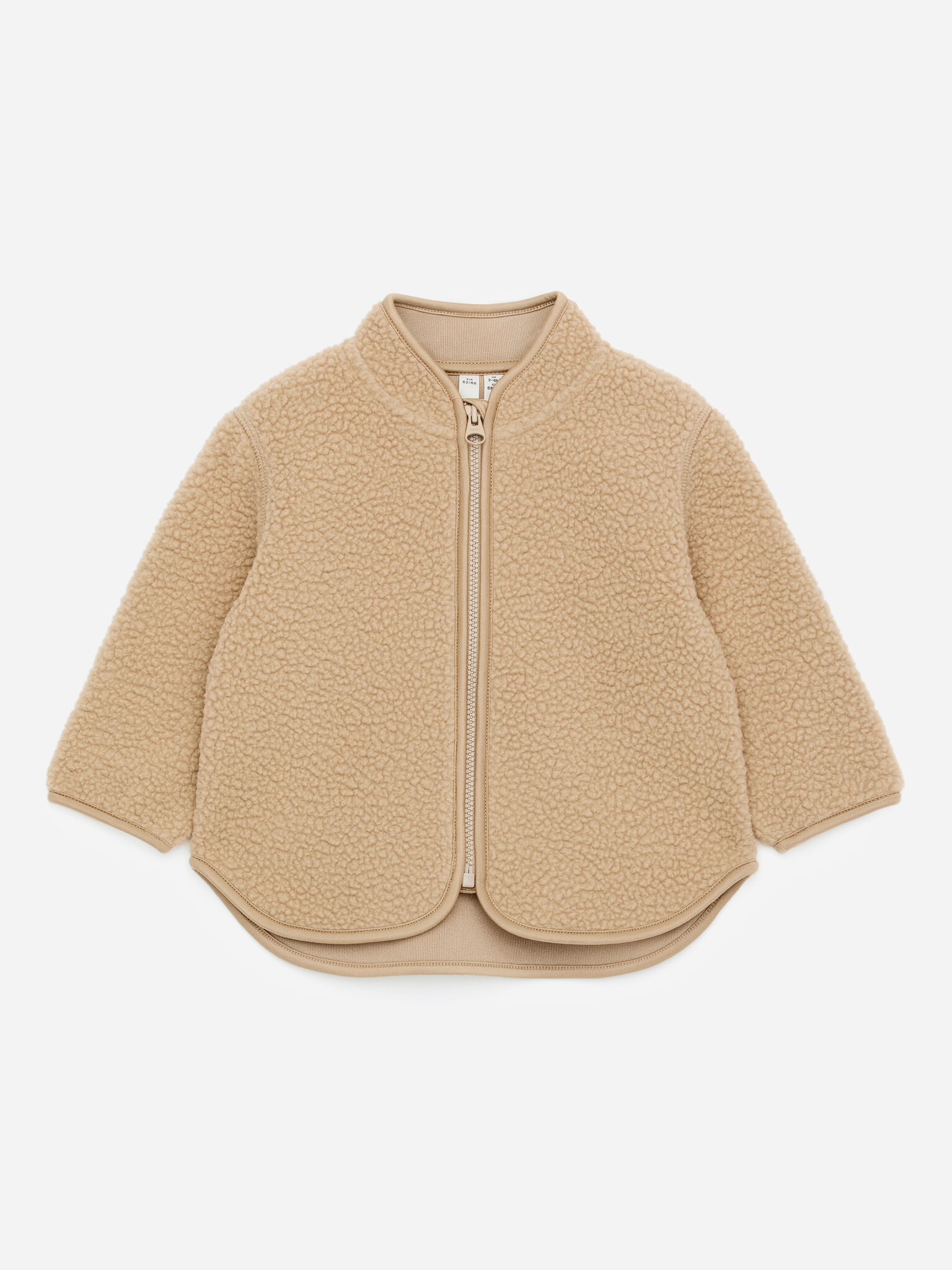 Fleecejacke - Beige/Knallrot/Dunkelgrün - 1