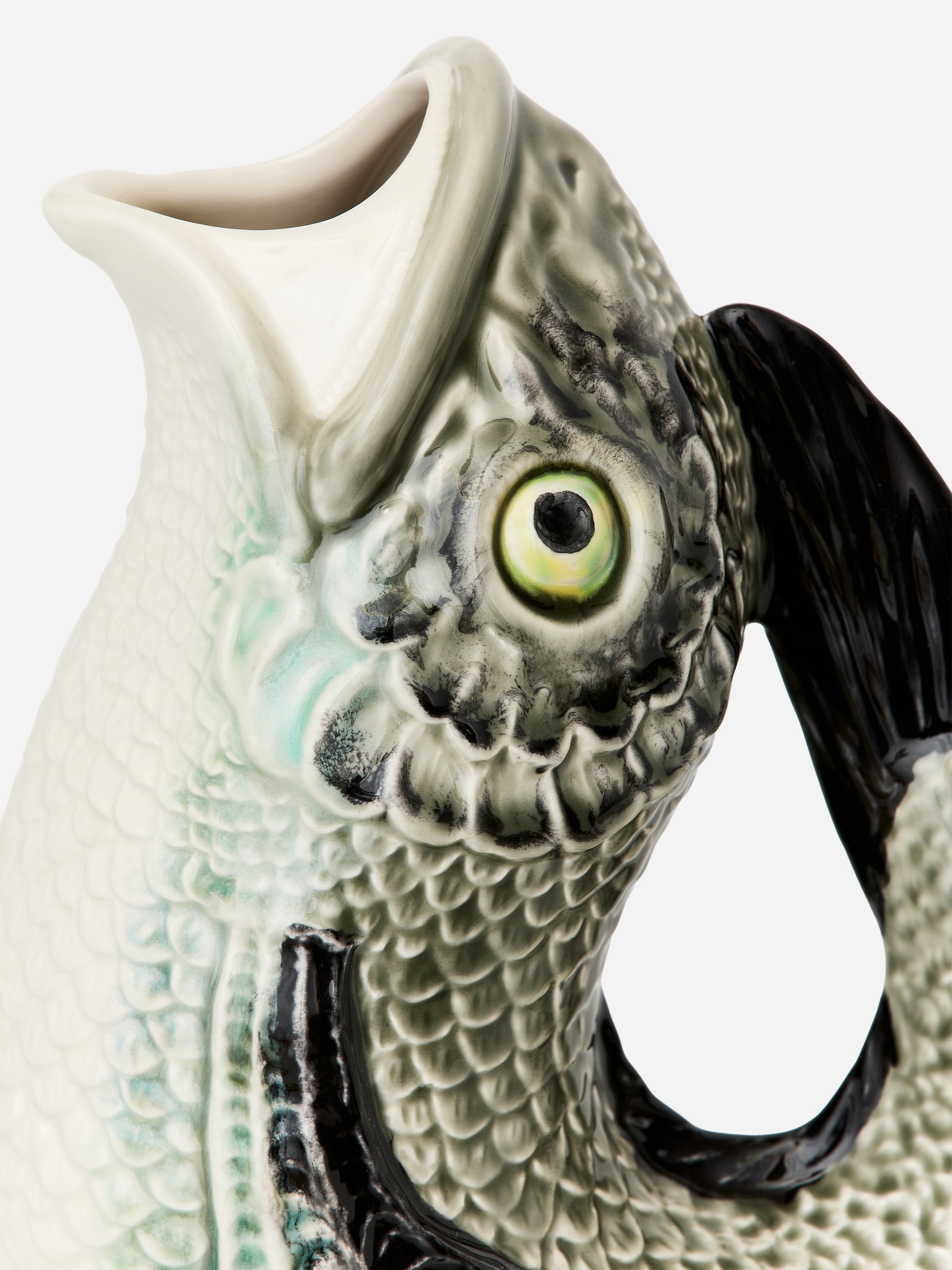 Bordallo Pinheiro Fish Pitcher - Grey/Green - Homeware - StillMedia/DescriptiveDetail - 2