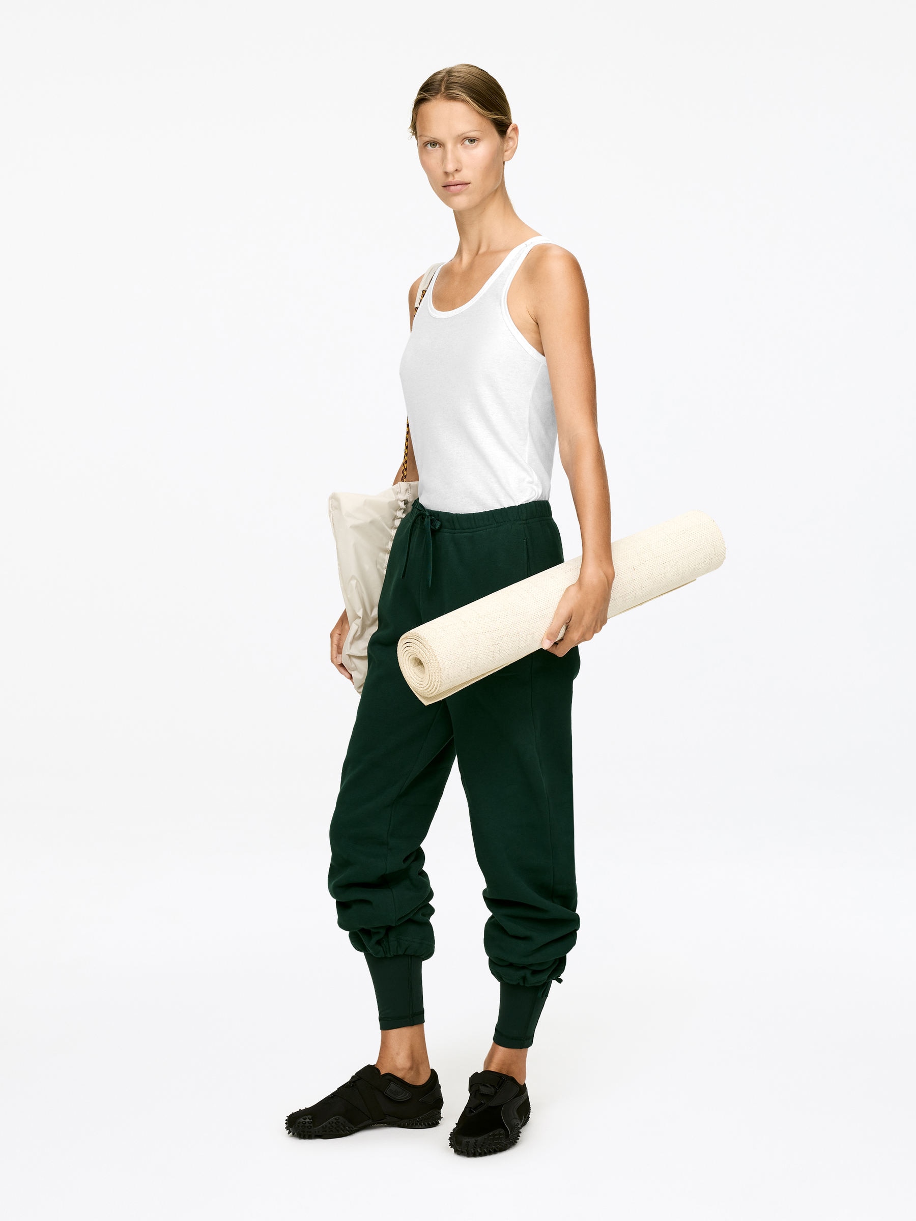 Sheer Cotton Tank Top - White - Slim fit - Women - StillMedia/Lookbook - 5